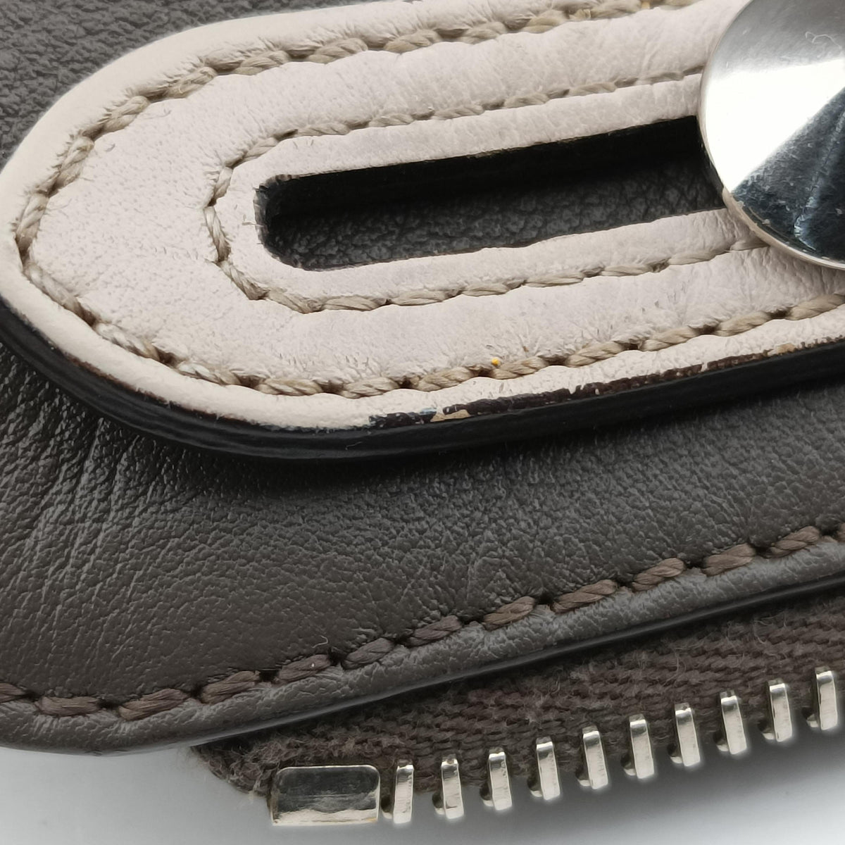 Secondhand Fendi By The Way Gray × Blue × White Leather 8BL124 shoulderbag | stylenewstar