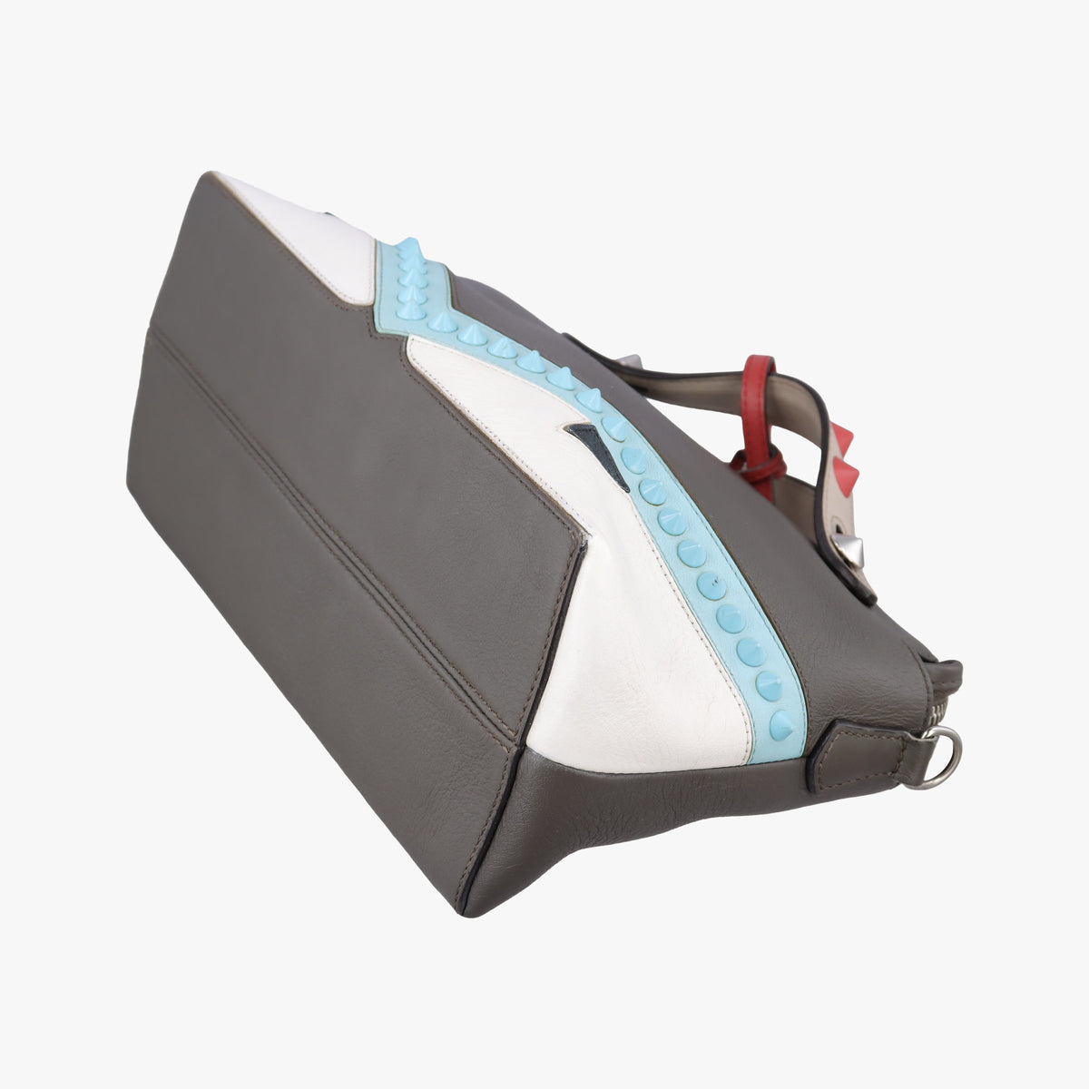 Secondhand Fendi By The Way Gray × Blue × White Leather 8BL124 shoulderbag | stylenewstar
