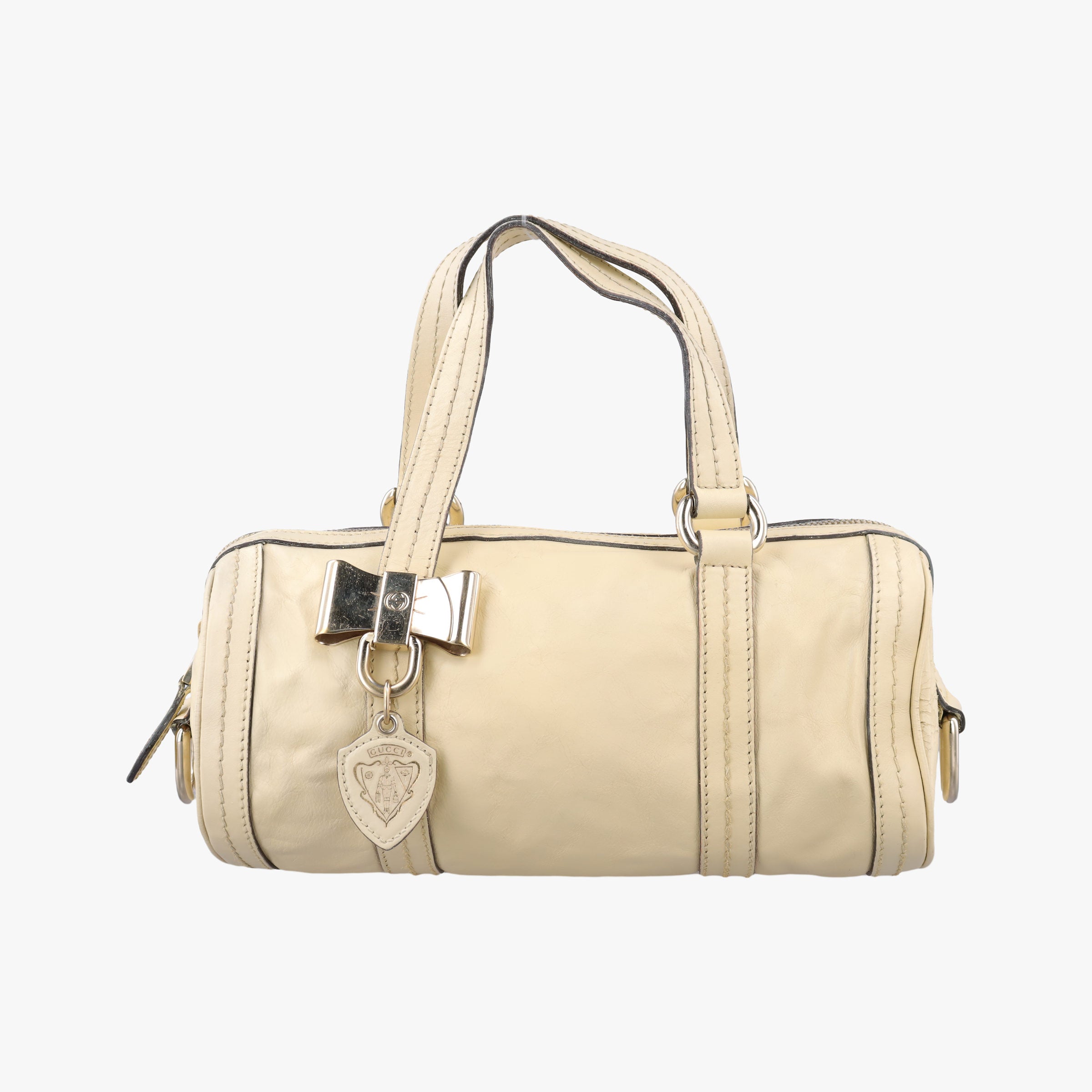 Secondhand Gucci Sherry Line Beige Leather 181485 handbag | stylenewstar