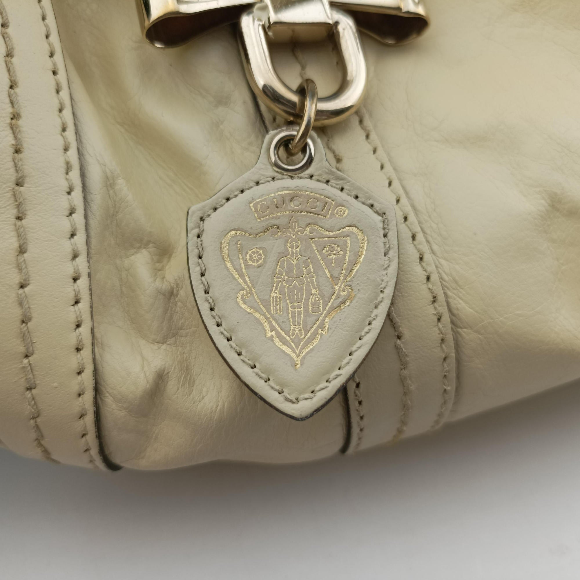 Secondhand Gucci Sherry Line Beige Leather 181485 handbag | stylenewstar