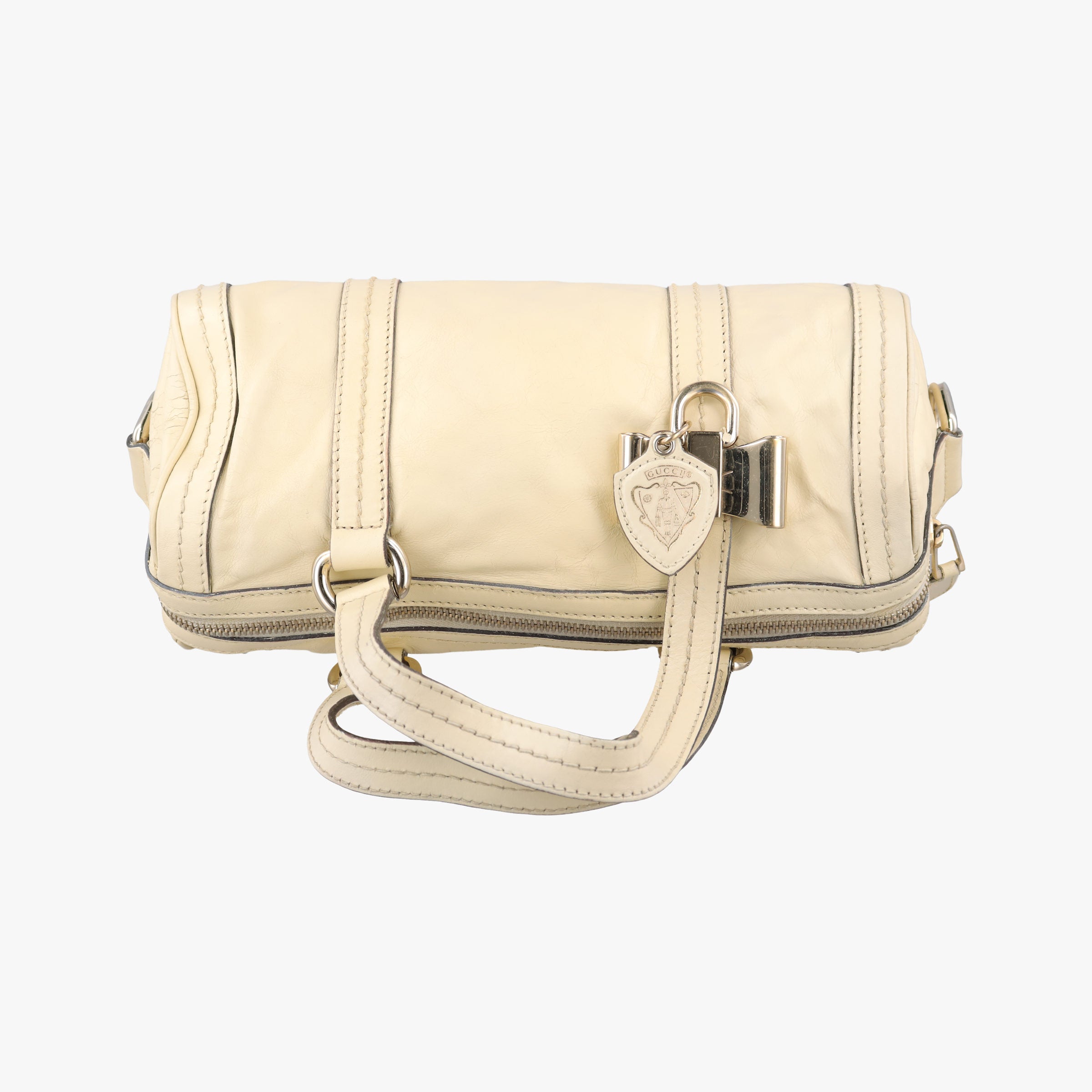 Secondhand Gucci Sherry Line Beige Leather 181485 handbag | stylenewstar