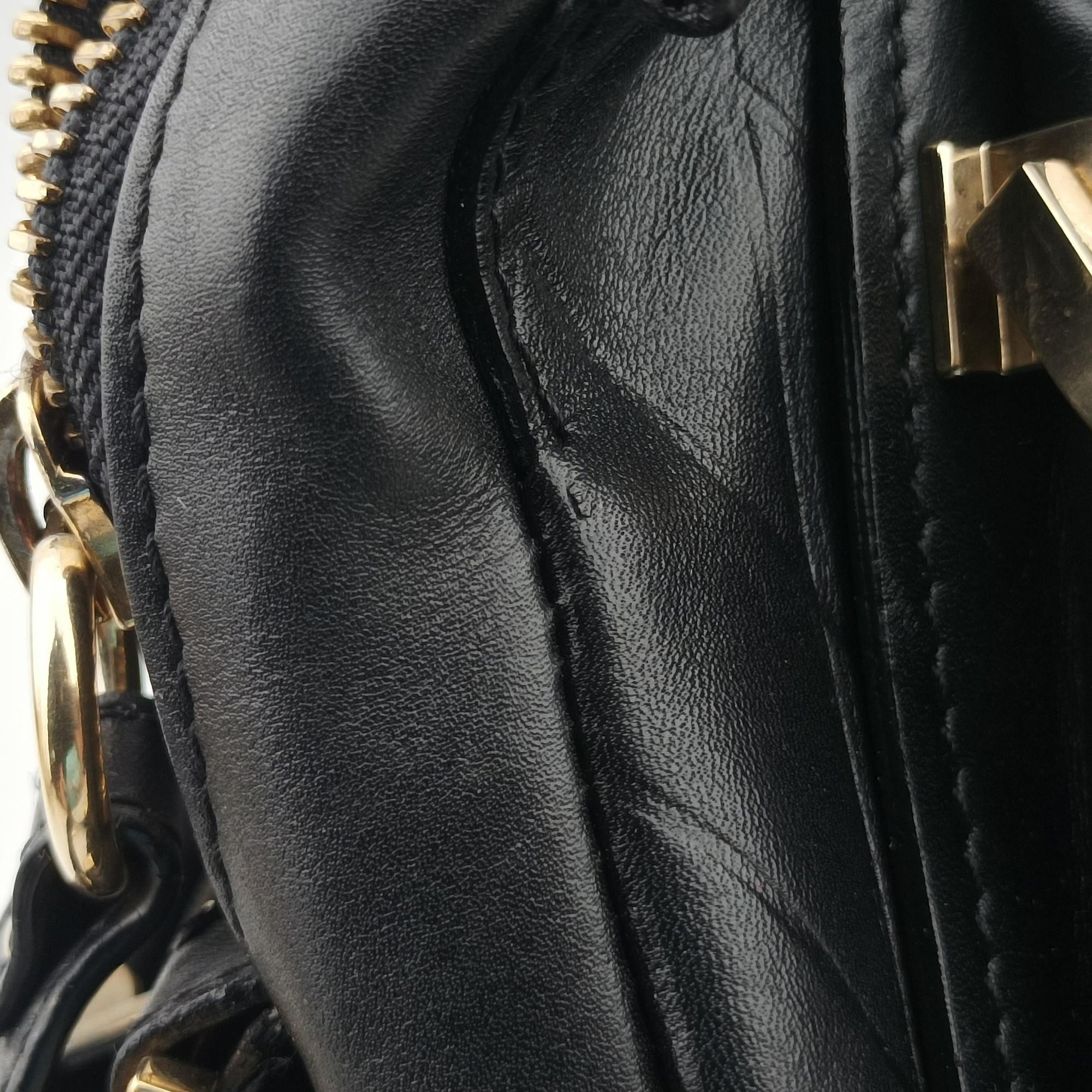 Pre-owned Chloe Paraty Black Leather  shoulderbag | stylenewstar