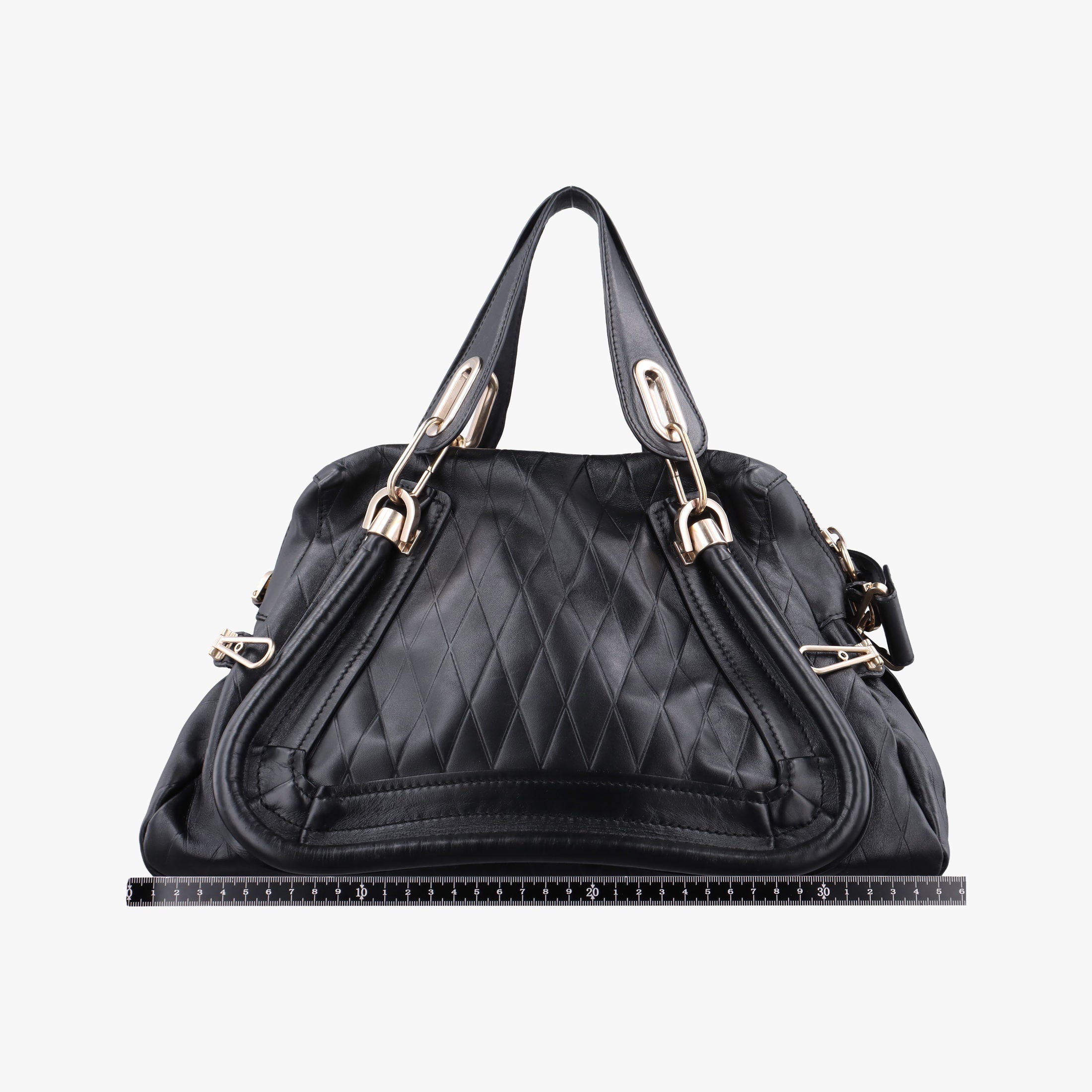 Pre-owned Chloe Paraty Black Leather  shoulderbag | stylenewstar