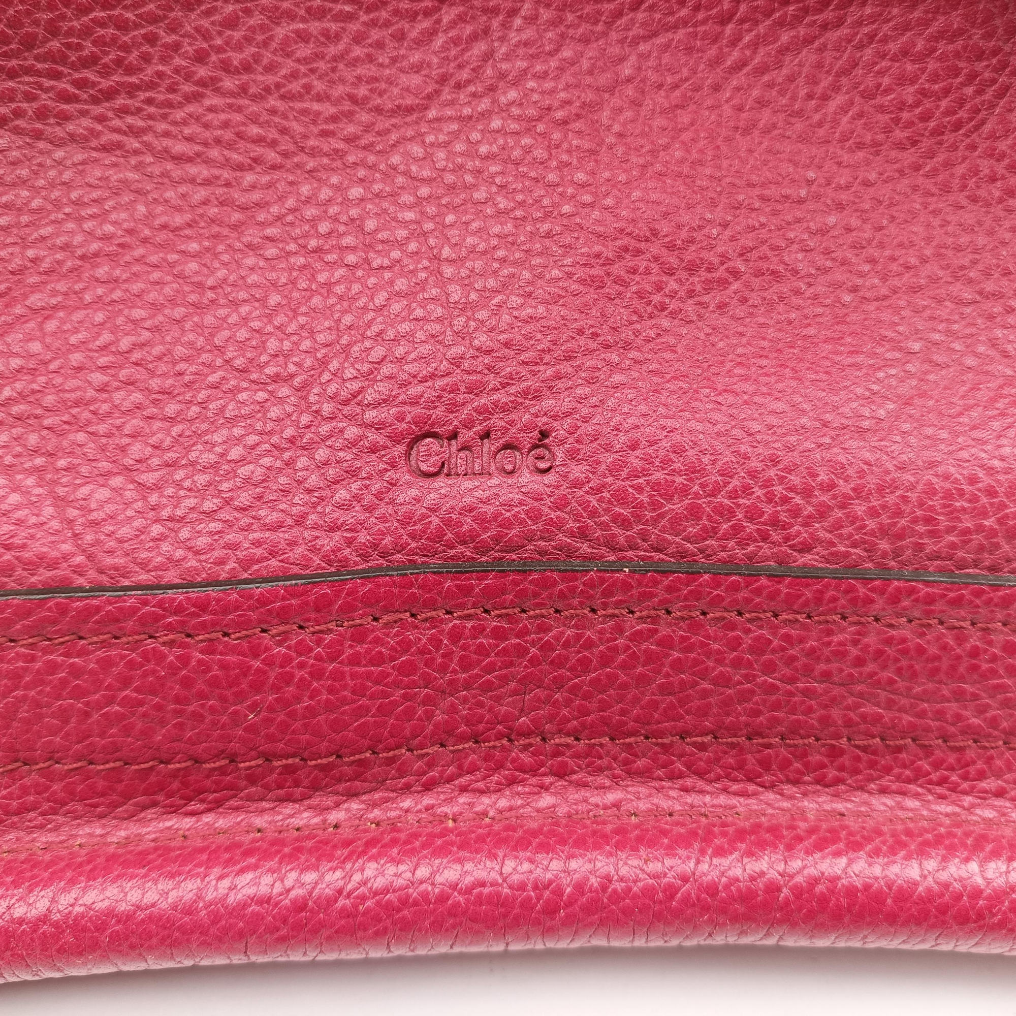 Pre-owned Chloe Paraty Red Leather  shoulderbag | stylenewstar