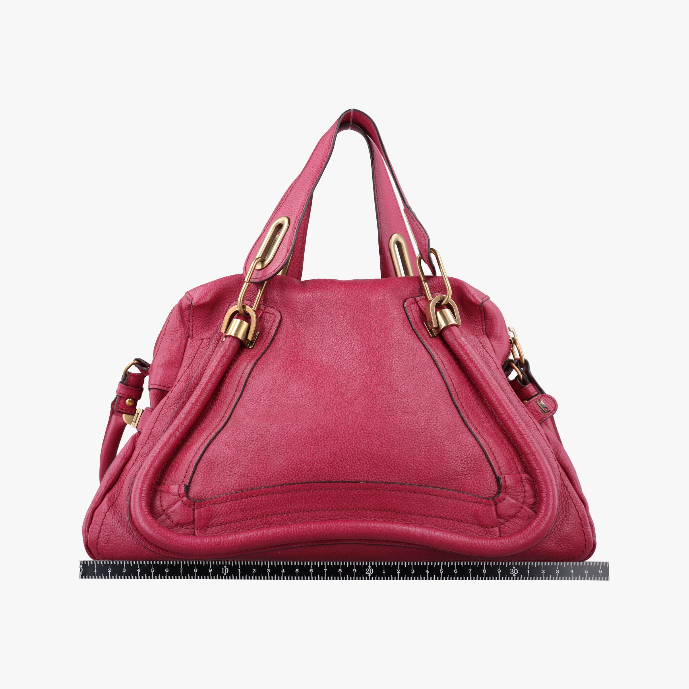 Pre-owned Chloe Paraty Red Leather  shoulderbag | stylenewstar