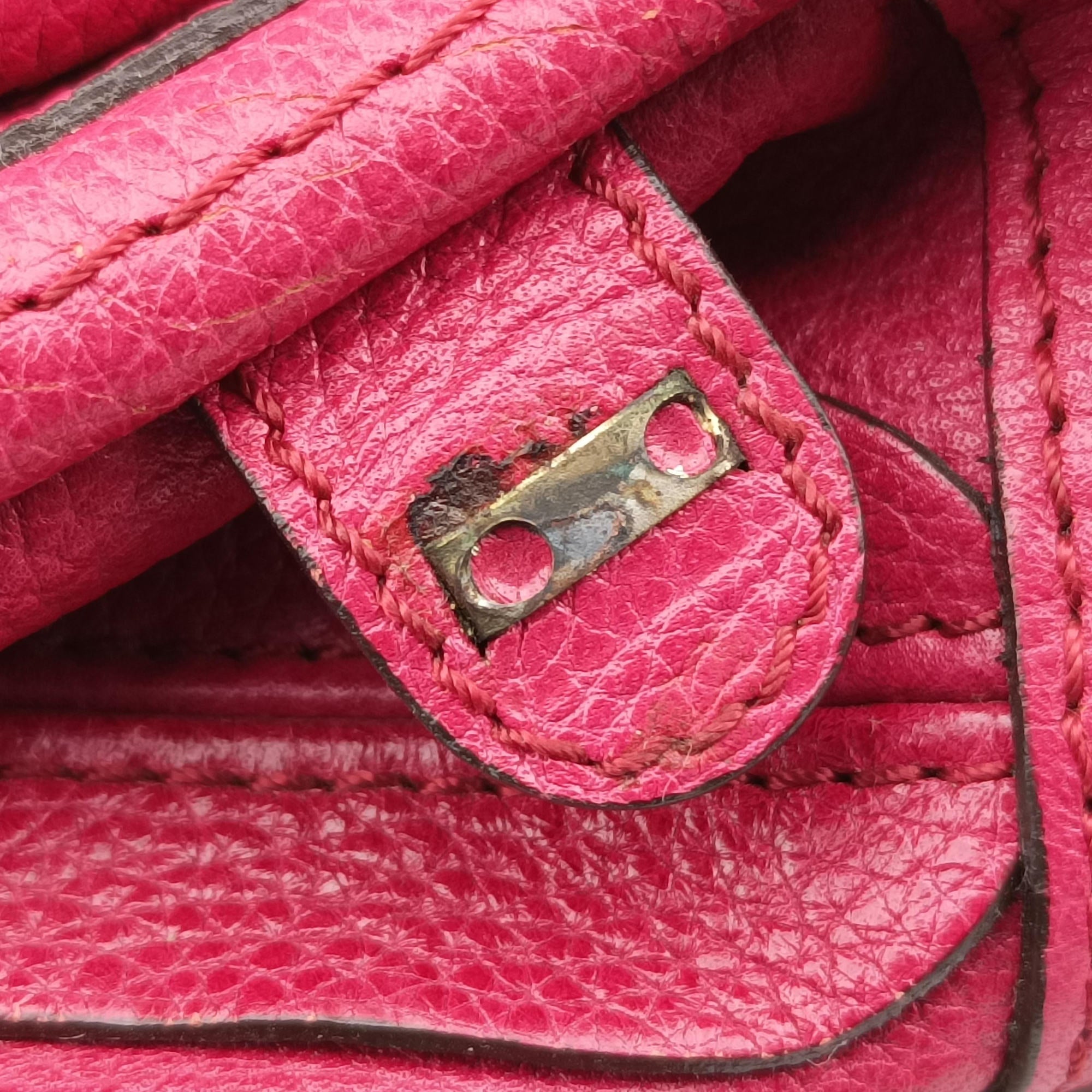 Pre-owned Chloe Paraty Red Leather  shoulderbag | stylenewstar