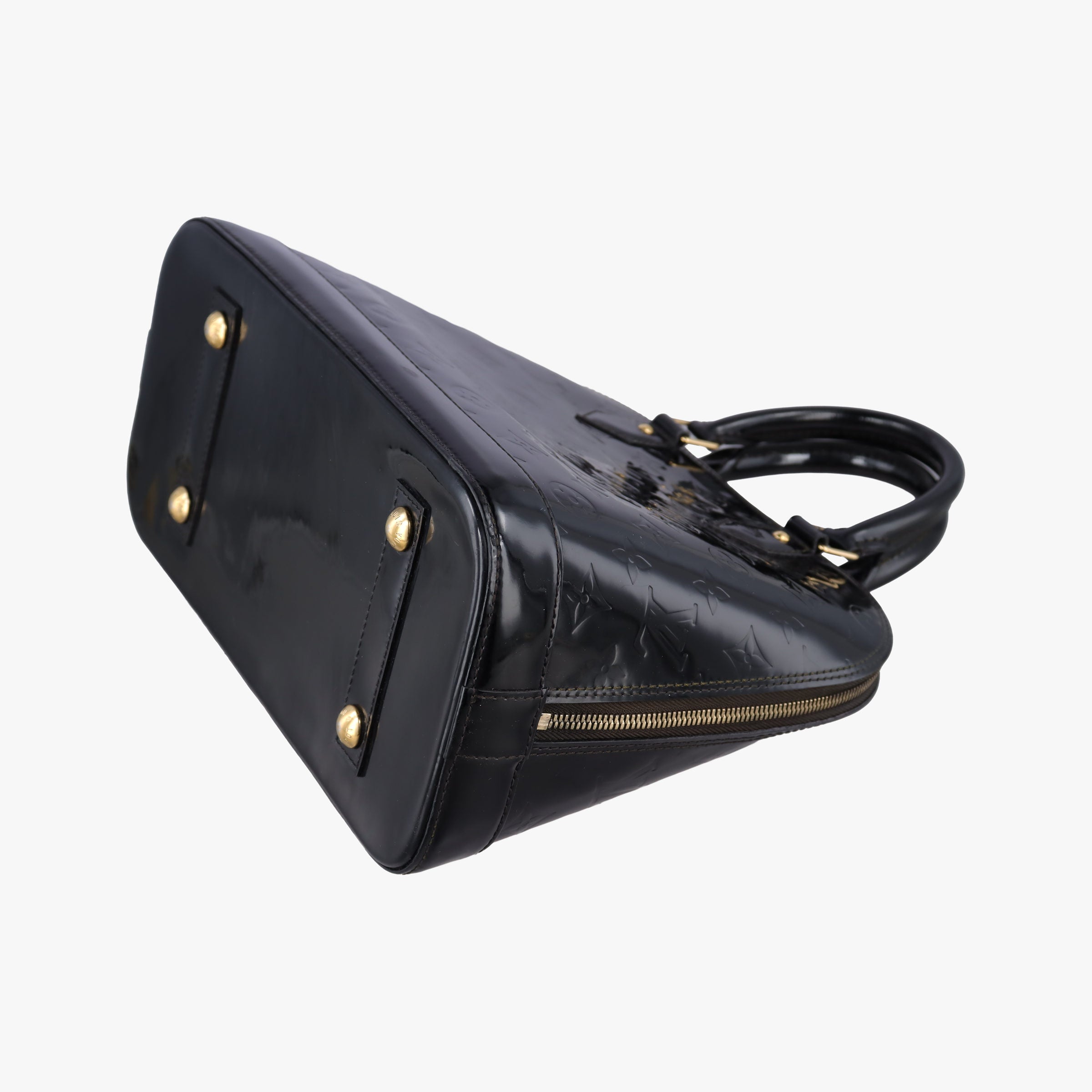 Secondhand Louis Vuitton Alma PM Black Vernis M91611 handbag | stylenewstar