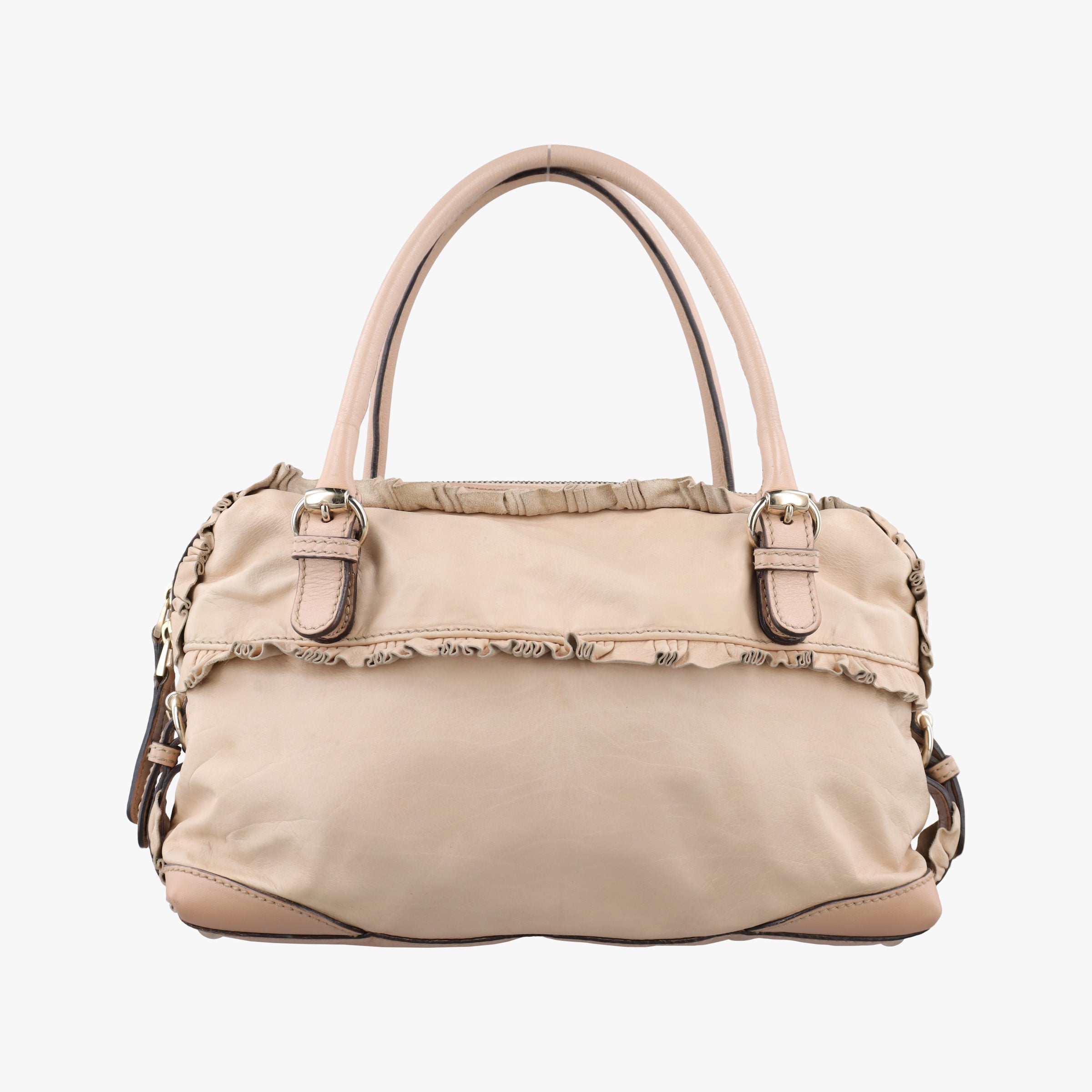 Vintage Gucci Sabrina Boston Beige Leather 189848 handbag | stylenewstar
