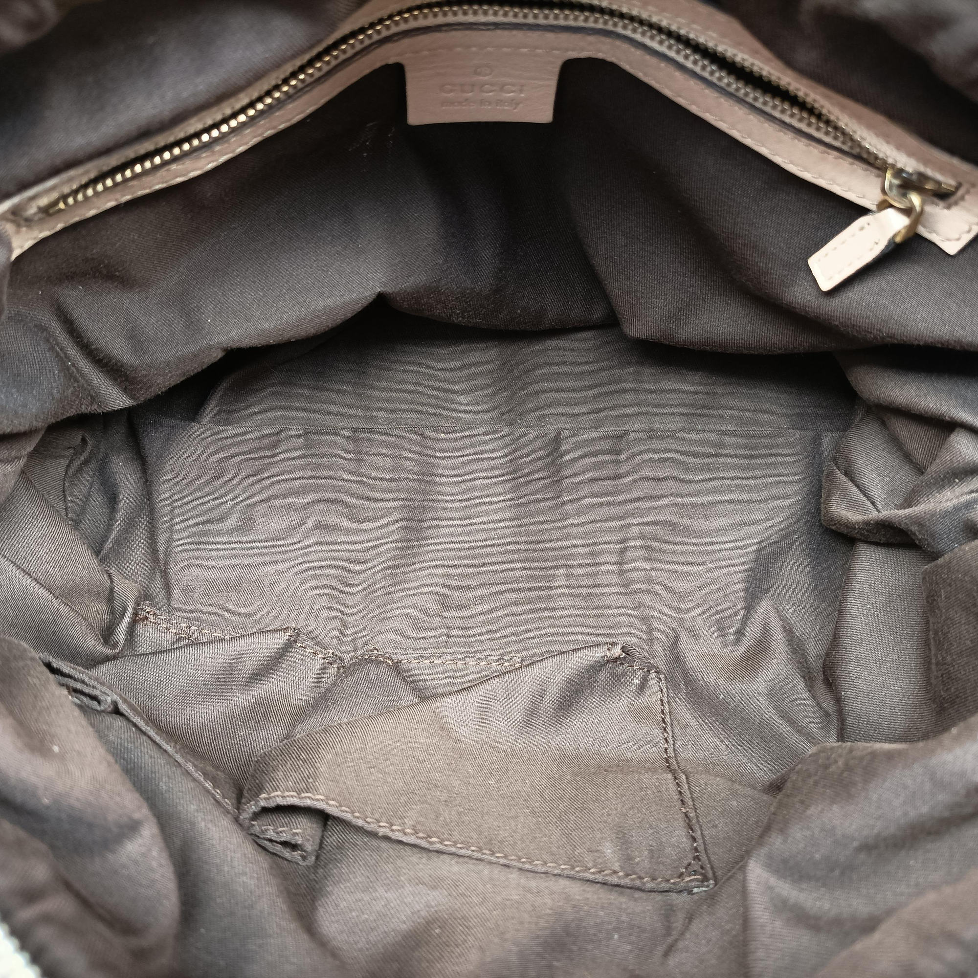 Vintage Gucci Sabrina Boston Beige Leather 189848 handbag | stylenewstar