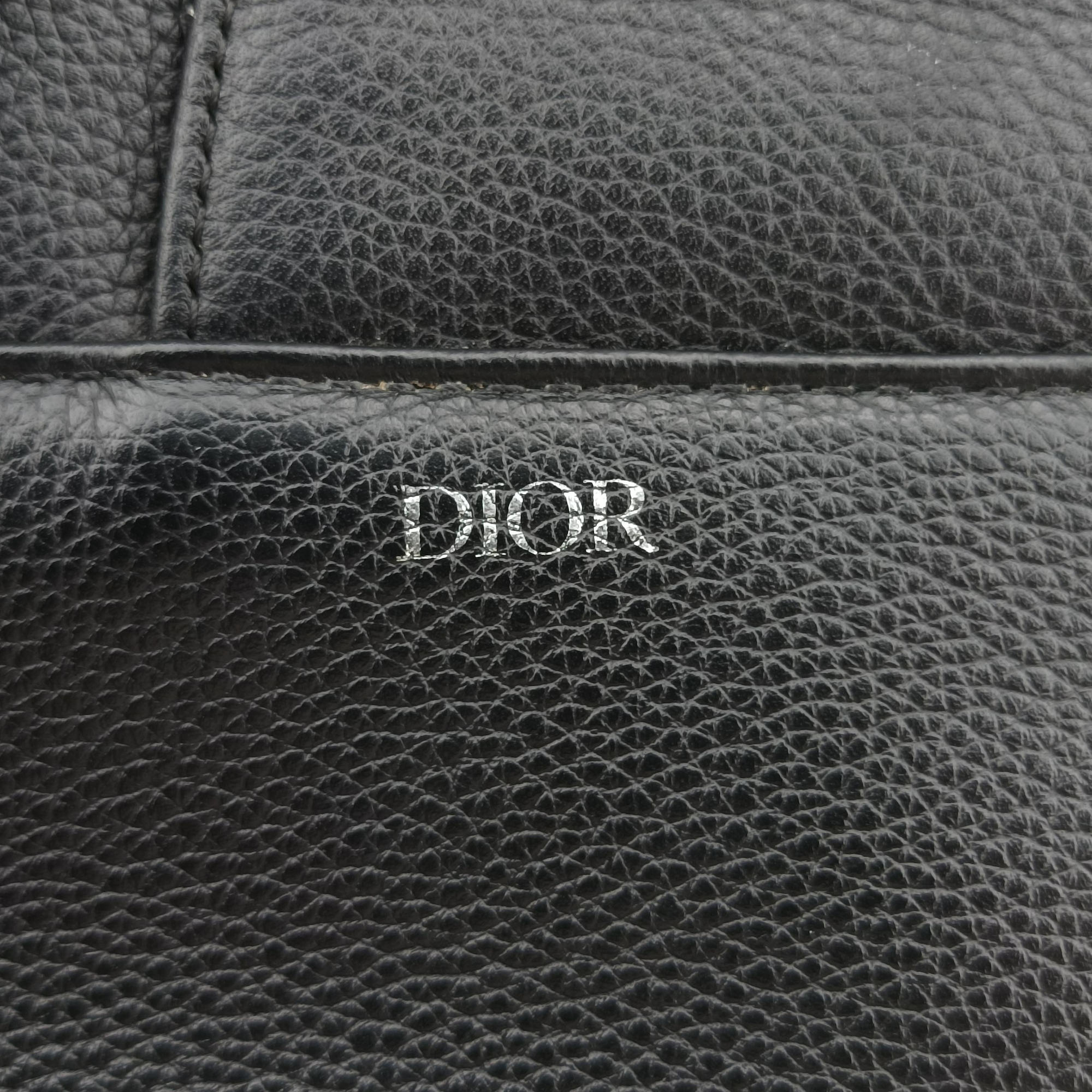 Pre-owned Christian Dior Saddle Black Leather  crossbodybag | stylenewstar