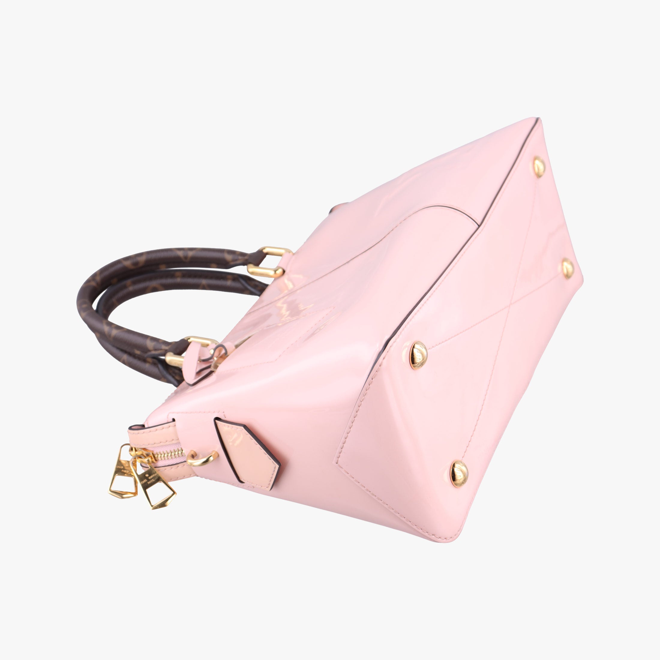 Pre-owned Louis Vuitton Tote Miroir Rose Ballerine Vernis M54639 shoulderbag | stylenewstar