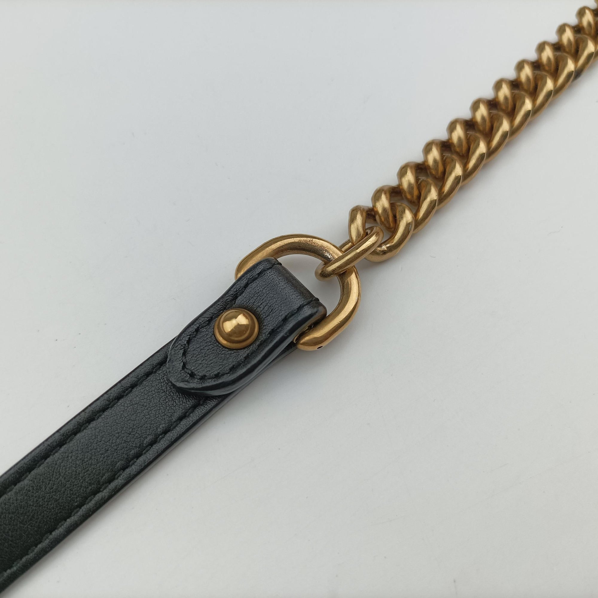 Pre-owned Gucci GG Marmont Black×Multicolour velour 443496 shoulderbag | stylenewstar