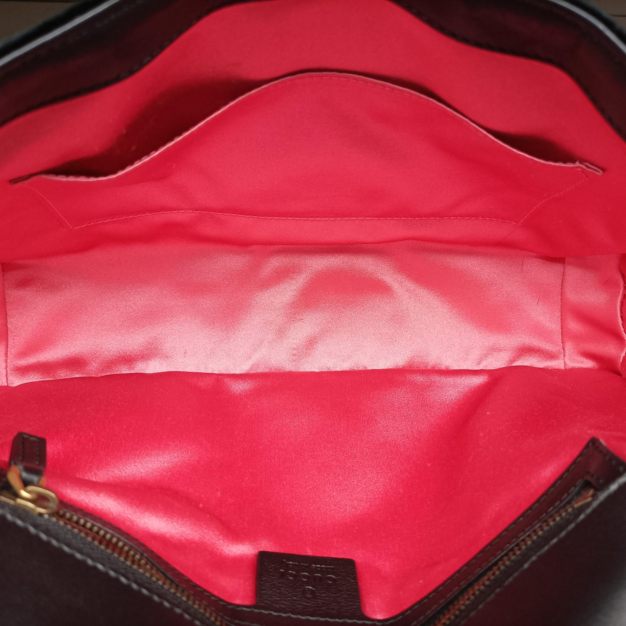 Pre-owned Gucci GG Marmont Black×Multicolour velour 443496 shoulderbag | stylenewstar