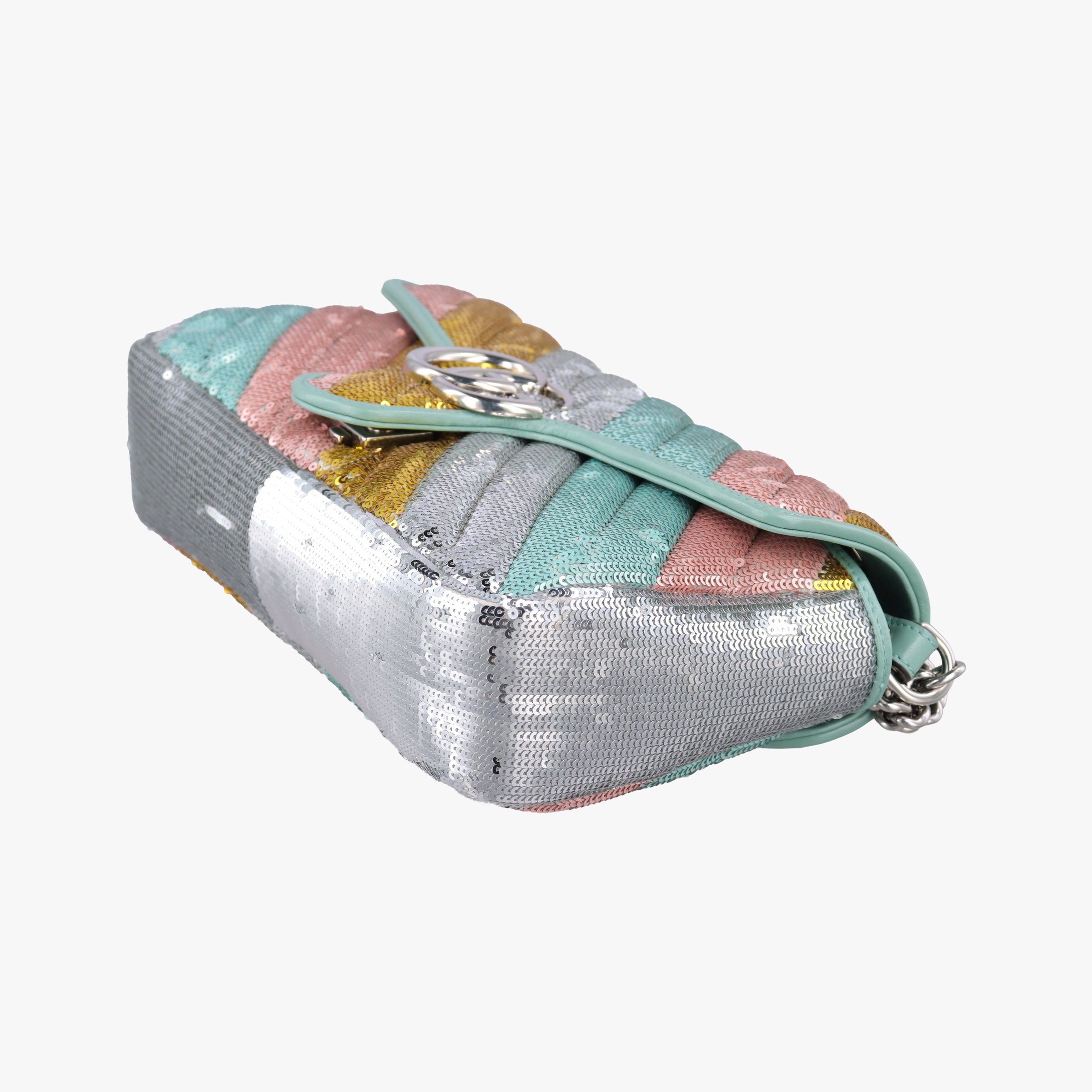 Secondhand Gucci GG Marmont Multicolour Sequins 443497 shoulderbag | stylenewstar