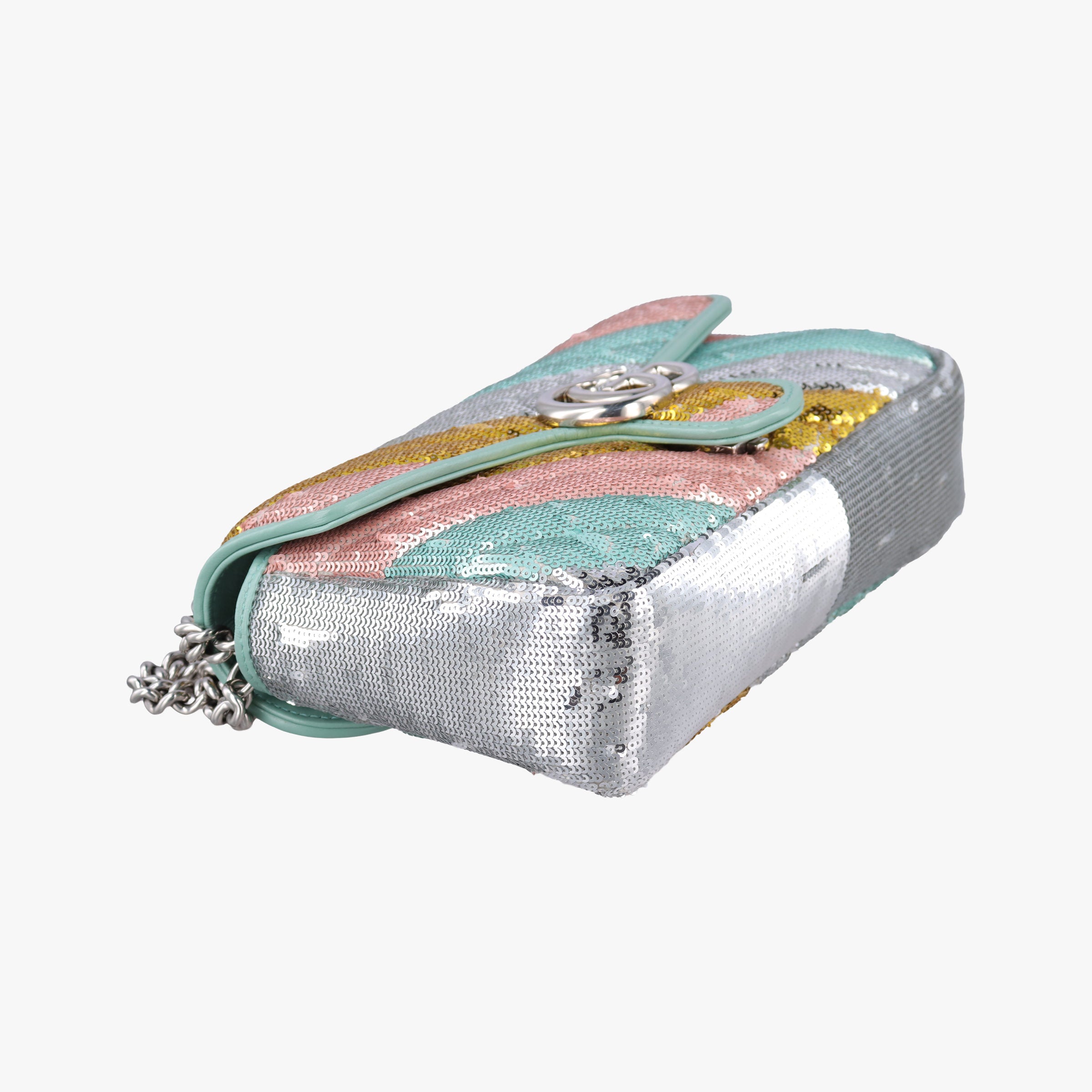 Secondhand Gucci GG Marmont Multicolour Sequins 443497 shoulderbag | stylenewstar