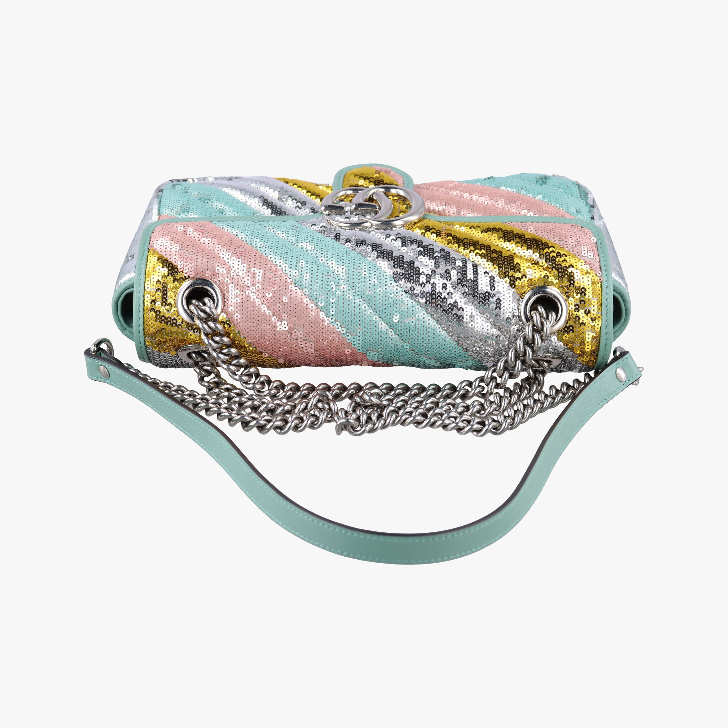 Secondhand Gucci GG Marmont Multicolour Sequins 443497 shoulderbag | stylenewstar