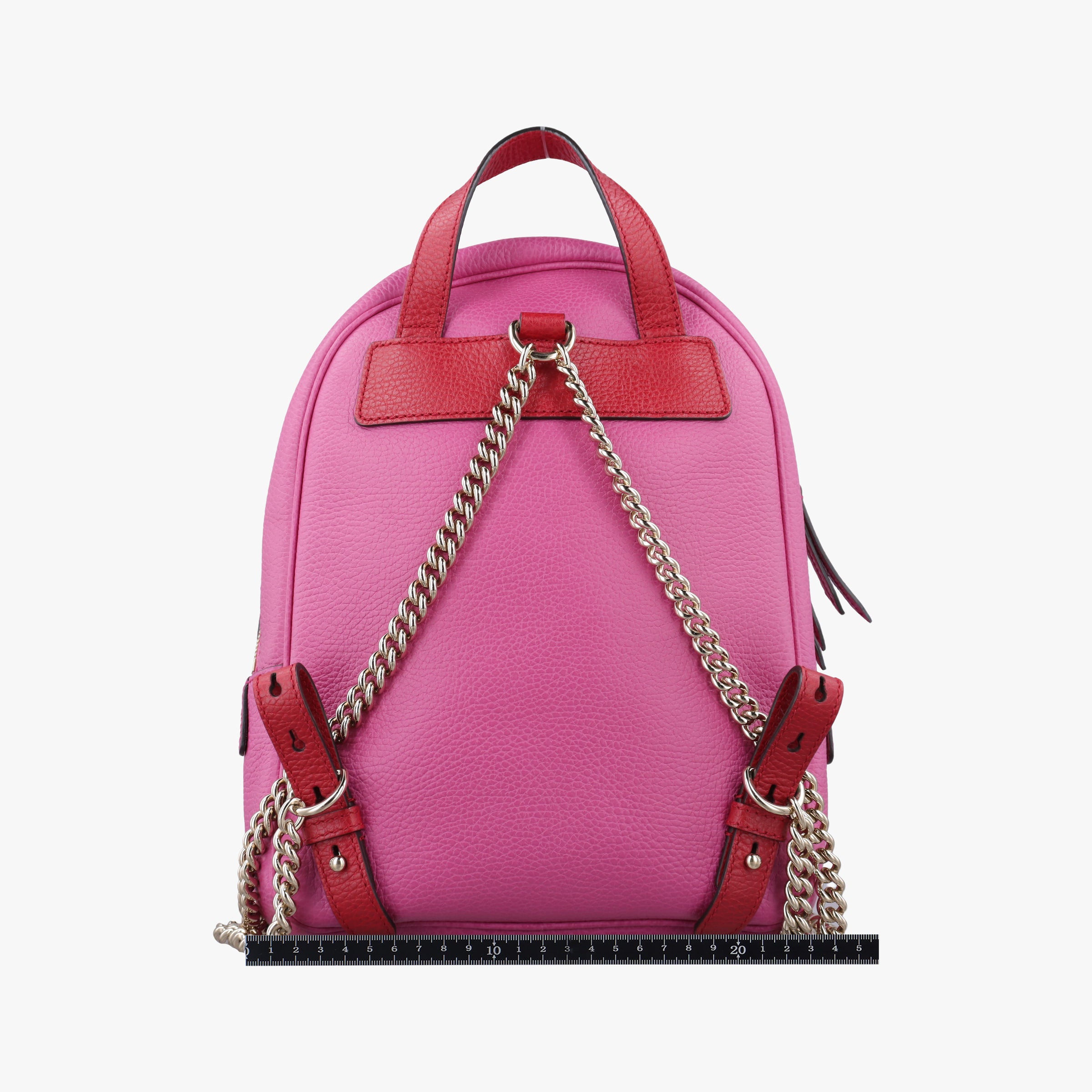 Pre-owned Gucci Soho Rose×red Leather 431570 backpack/rucksack | stylenewstar