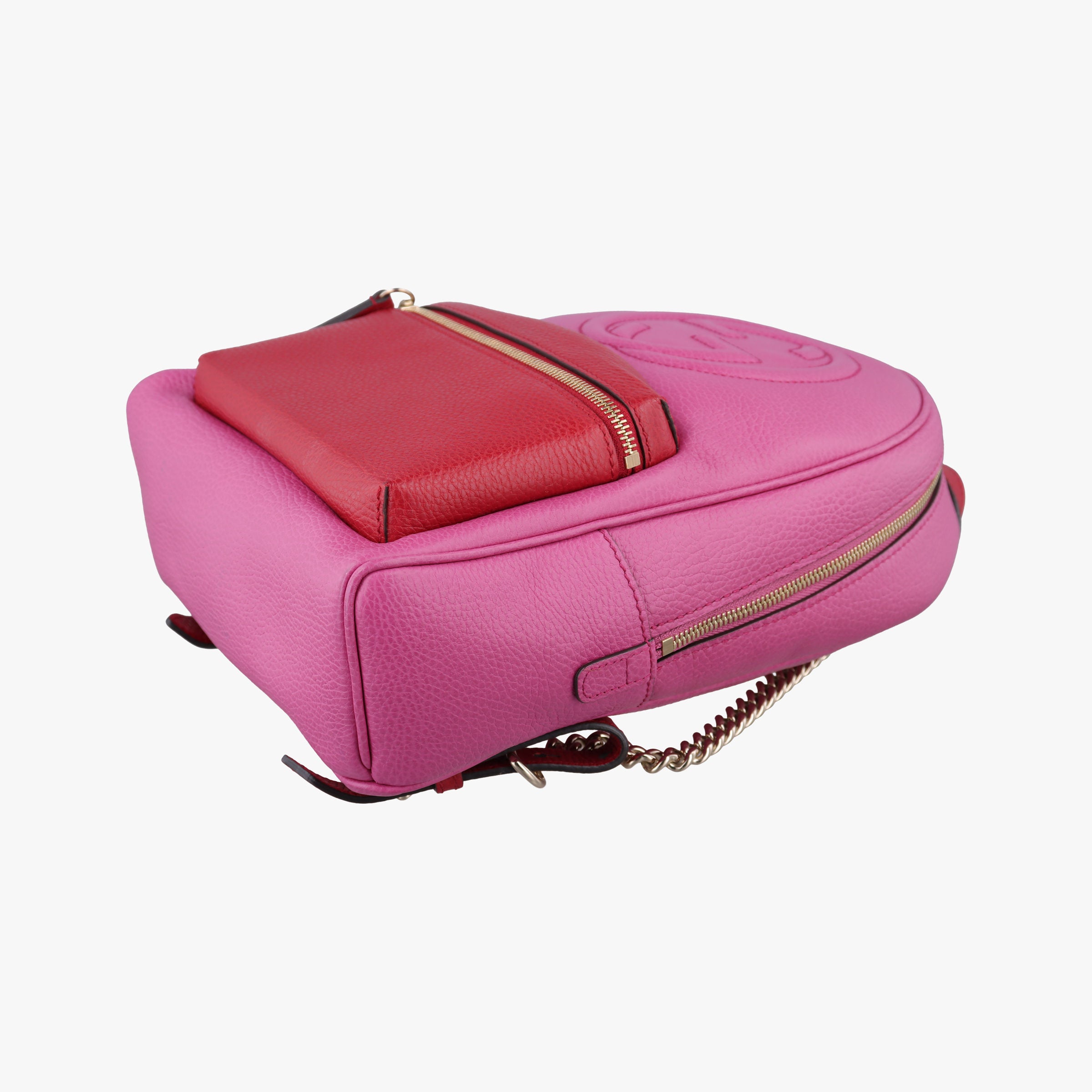 Pre-owned Gucci Soho Rose×red Leather 431570 backpack/rucksack | stylenewstar