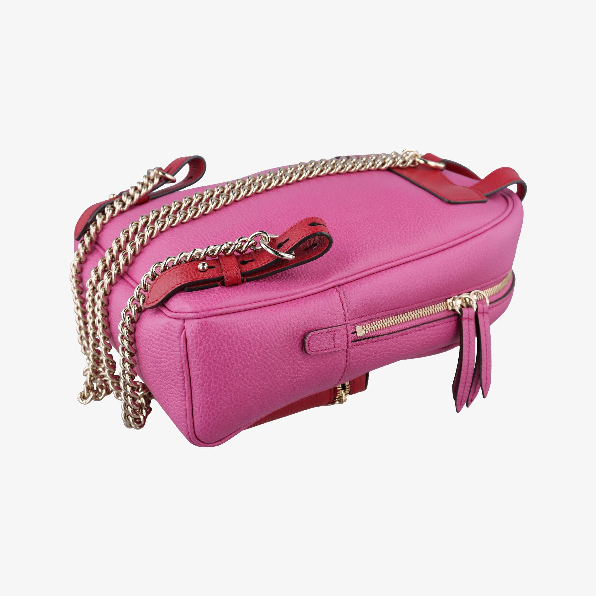 Pre-owned Gucci Soho Rose×red Leather 431570 backpack/rucksack | stylenewstar