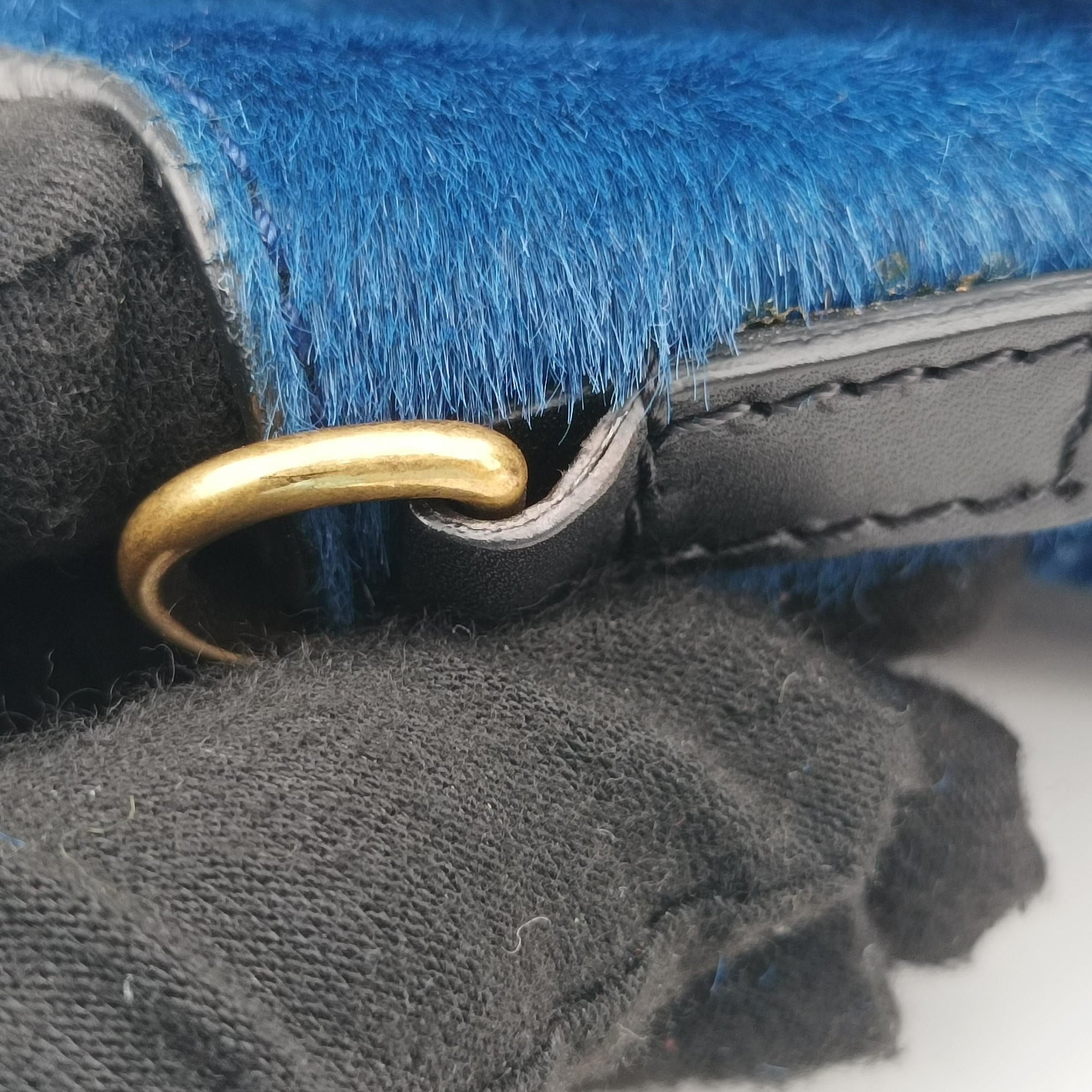 Pre-owned Celine luggage nano shopper Black×Yellow×Blue Leather × Horsehair  shoulderbag | stylenewstar