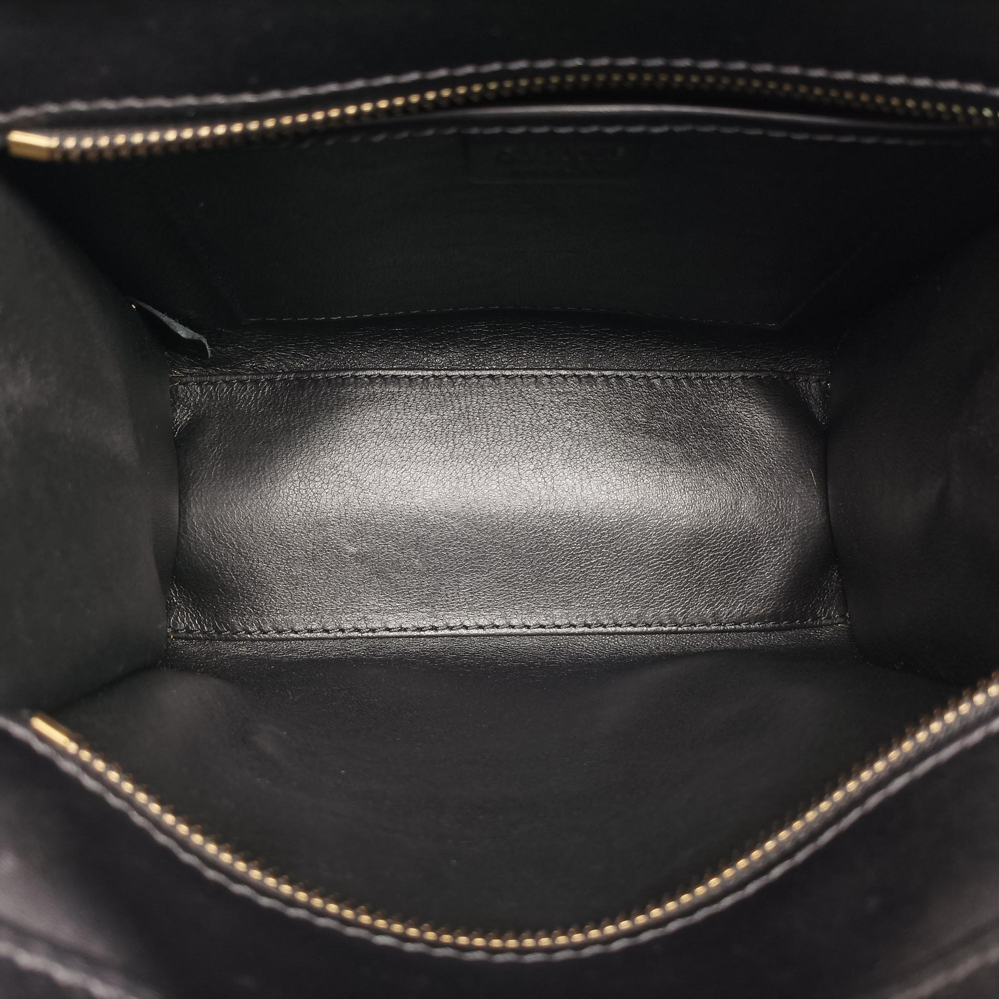 Pre-owned Celine luggage nano shopper Black×Yellow×Blue Leather × Horsehair  shoulderbag | stylenewstar