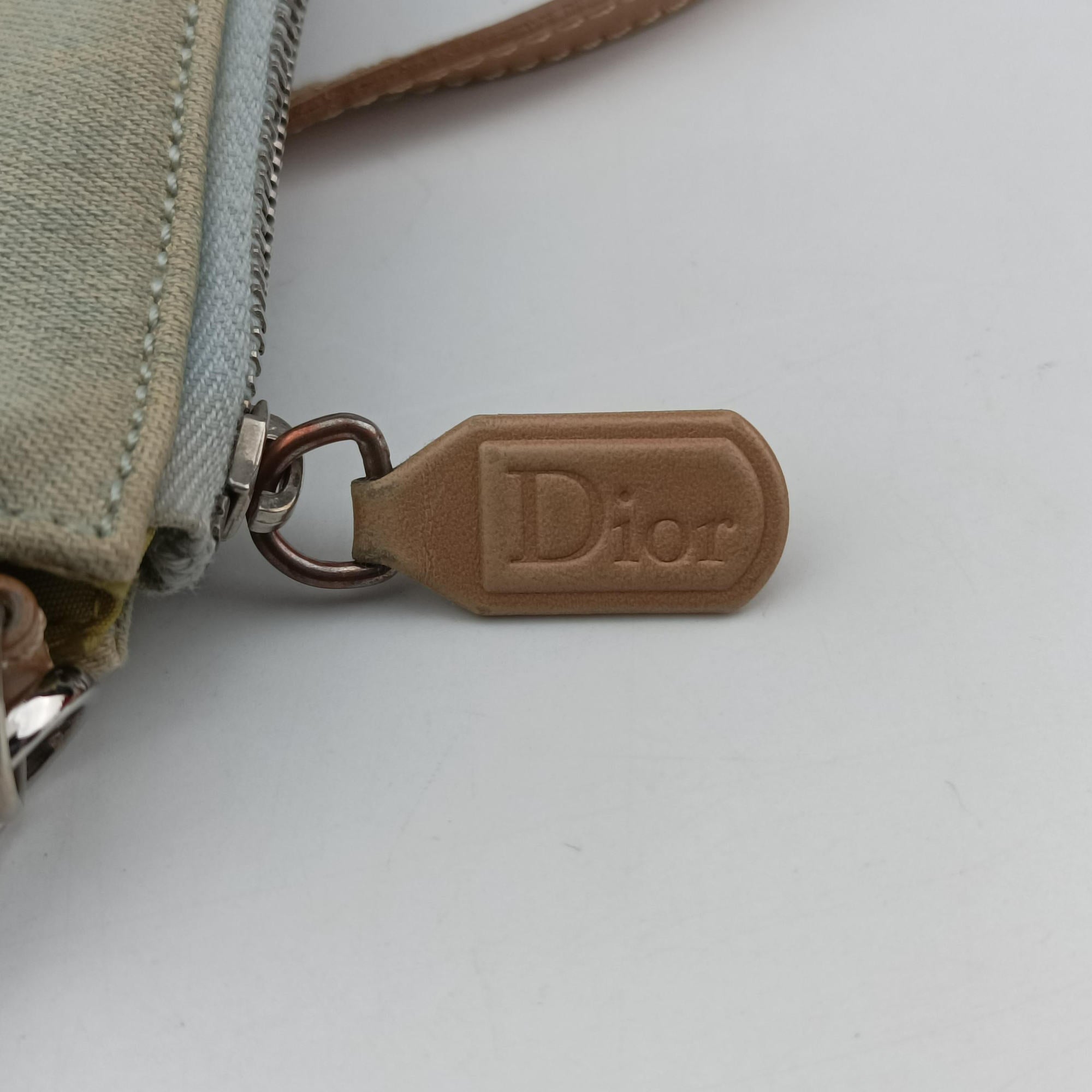 Secondhand Christian Dior Saddle Blue fabric  handbag | stylenewstar