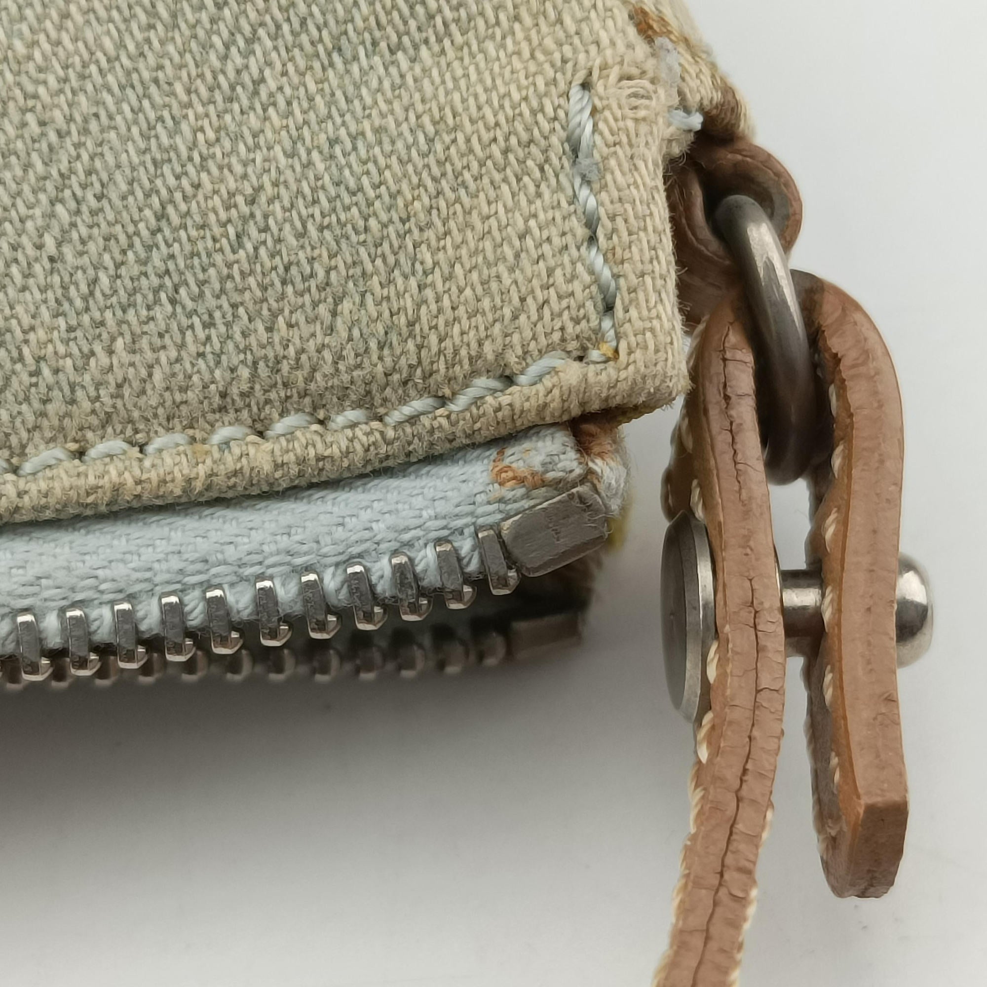 Secondhand Christian Dior Saddle Blue fabric  handbag | stylenewstar