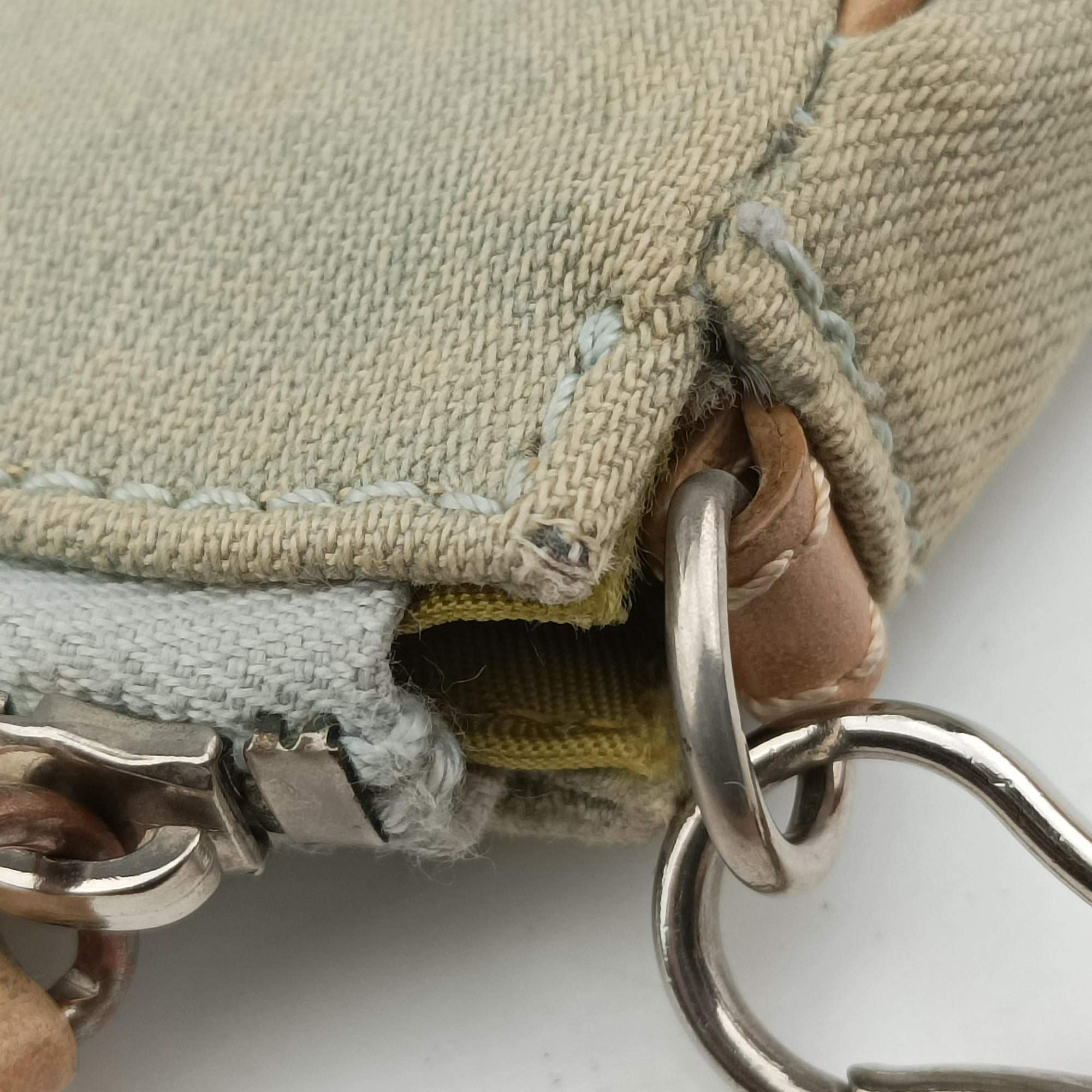 Secondhand Christian Dior Saddle Blue fabric  handbag | stylenewstar
