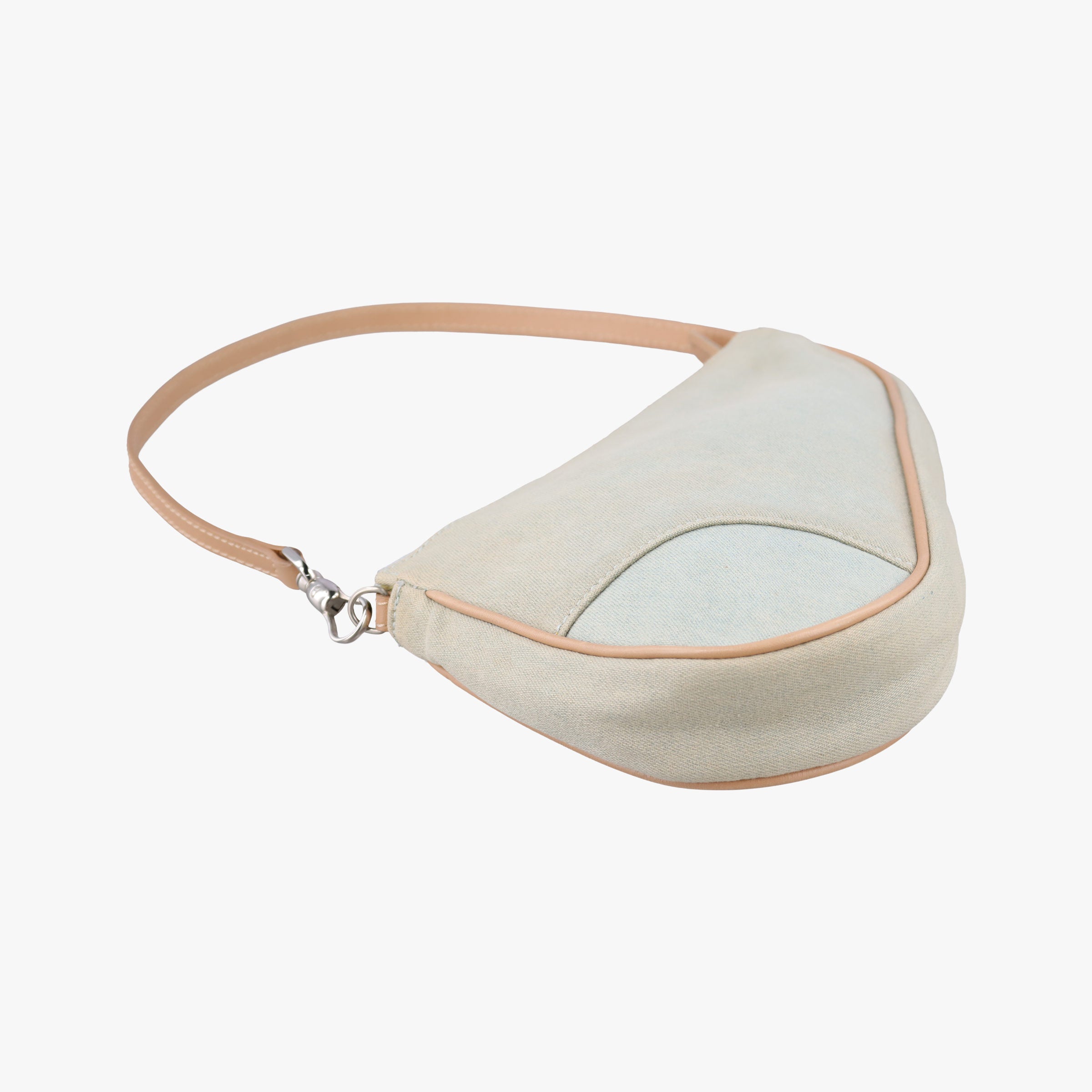 Secondhand Christian Dior Saddle Blue fabric  handbag | stylenewstar