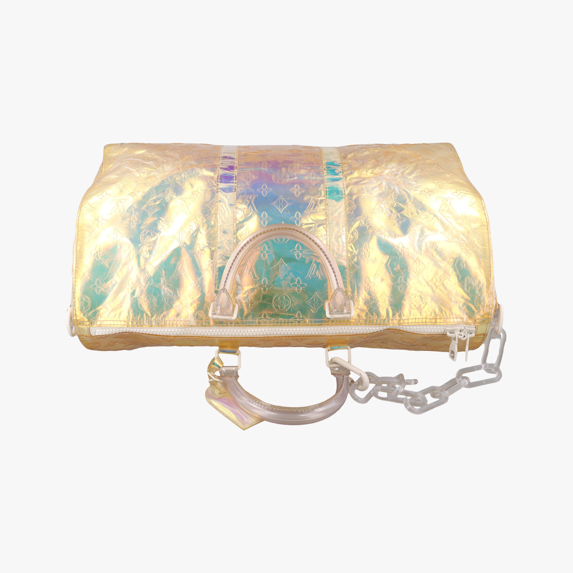 Pre-owned Louis Vuitton Keepall Bandouliere 50 aurora Monogram Prism M53271 shoulderbag | stylenewstar