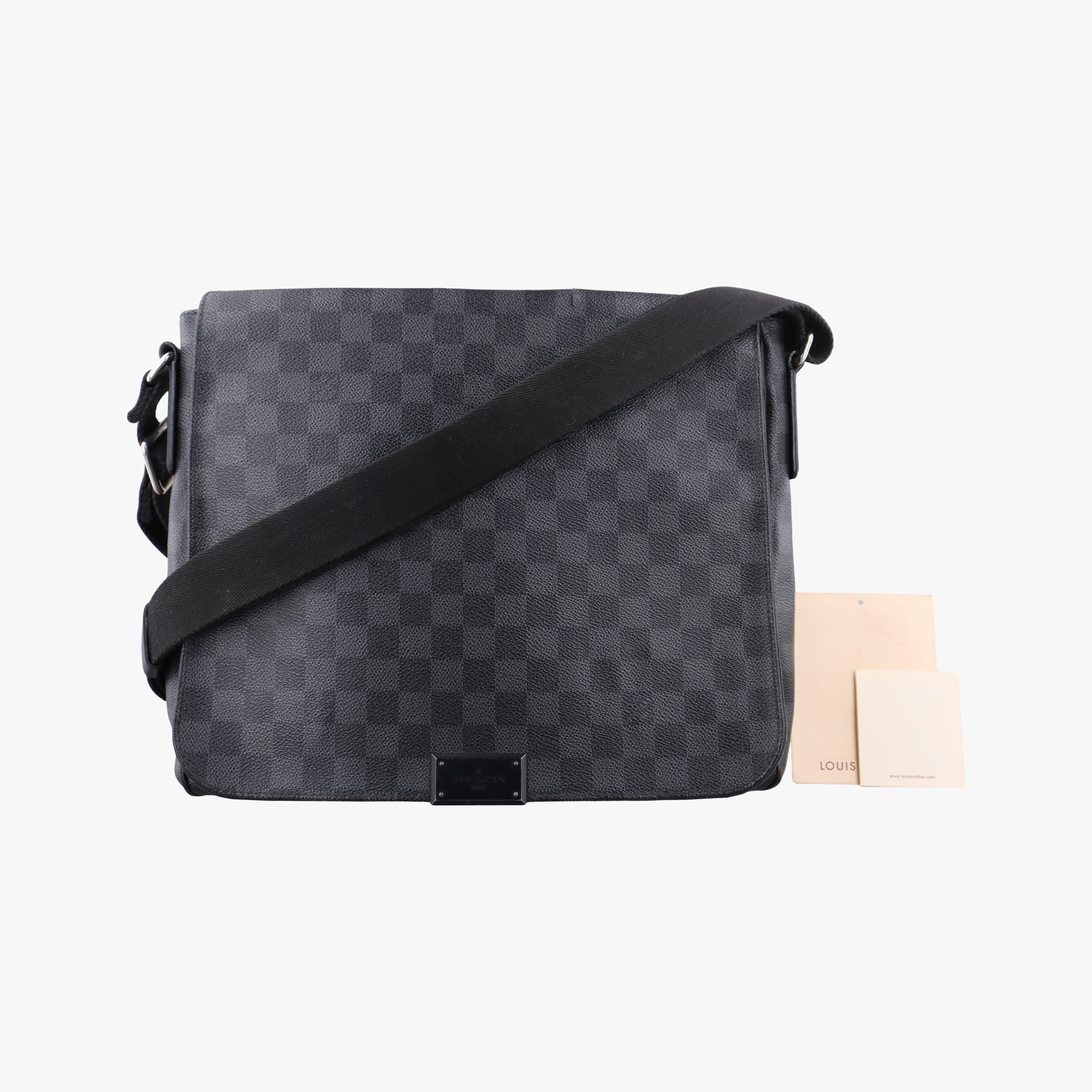 Vintage Louis Vuitton DANIEL MM Noir Damier GRAPHITE N58029 shoulderbag | stylenewstar
