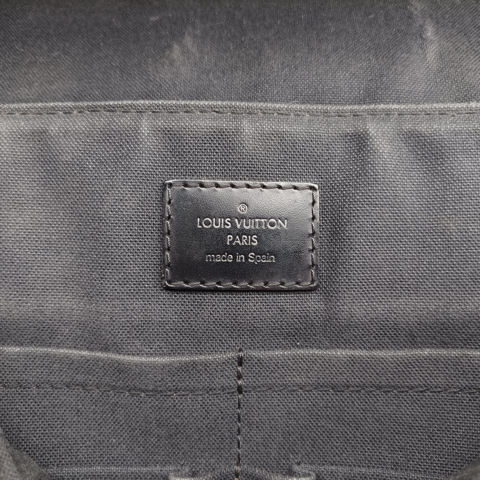 Vintage Louis Vuitton DANIEL MM Noir Damier GRAPHITE N58029 shoulderbag | stylenewstar