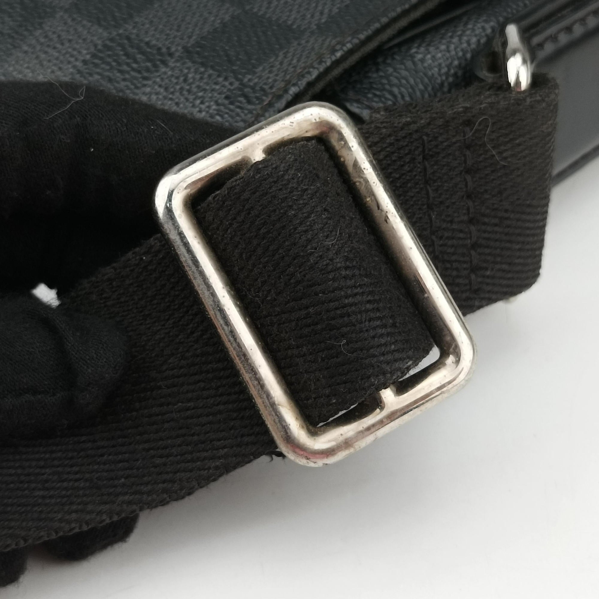 Vintage Louis Vuitton DANIEL MM Noir Damier GRAPHITE N58029 shoulderbag | stylenewstar