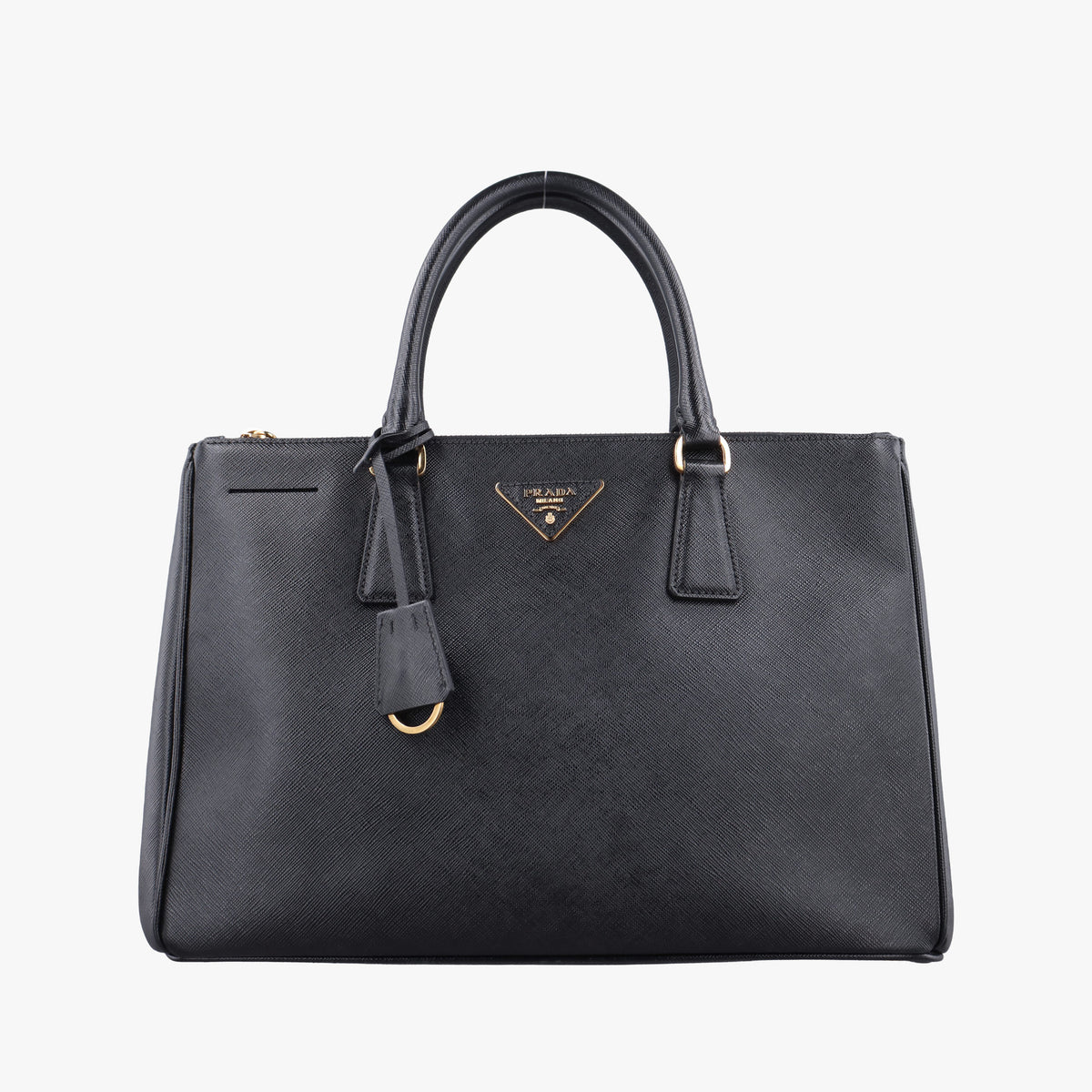 Pre-owned Prada Galleria Black SAFFIANO Leather BN2274 handbag | stylenewstar