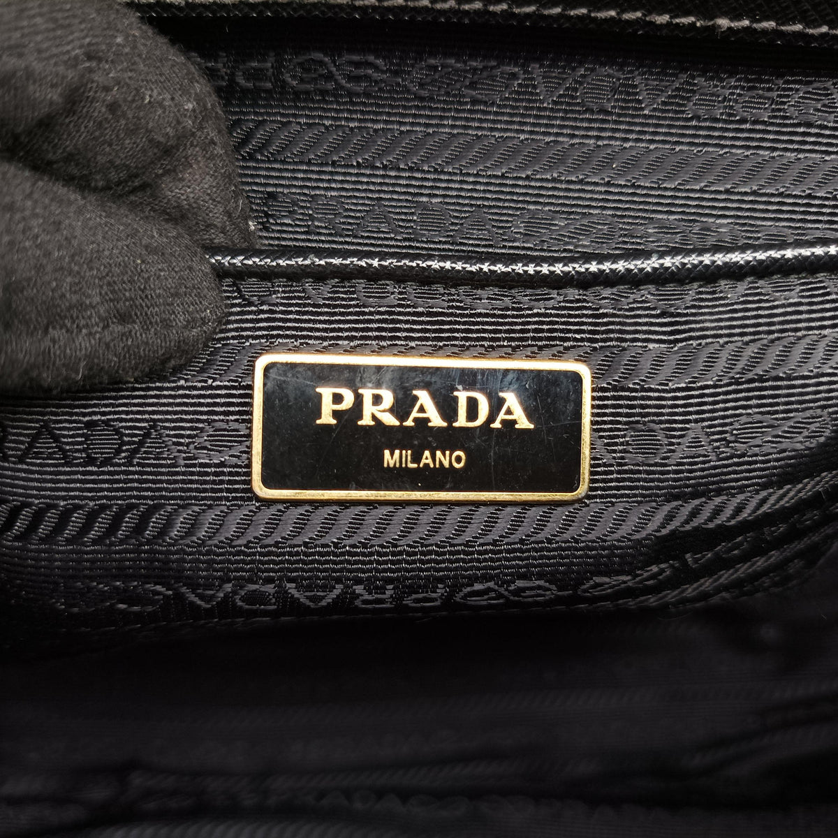 Pre-owned Prada Galleria Black SAFFIANO Leather BN2274 handbag | stylenewstar