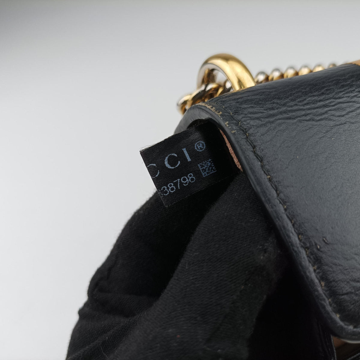 Pre-owned Gucci Padlock beige×Black PVC coated canvas×Leather 432182 shoulderbag | stylenewstar