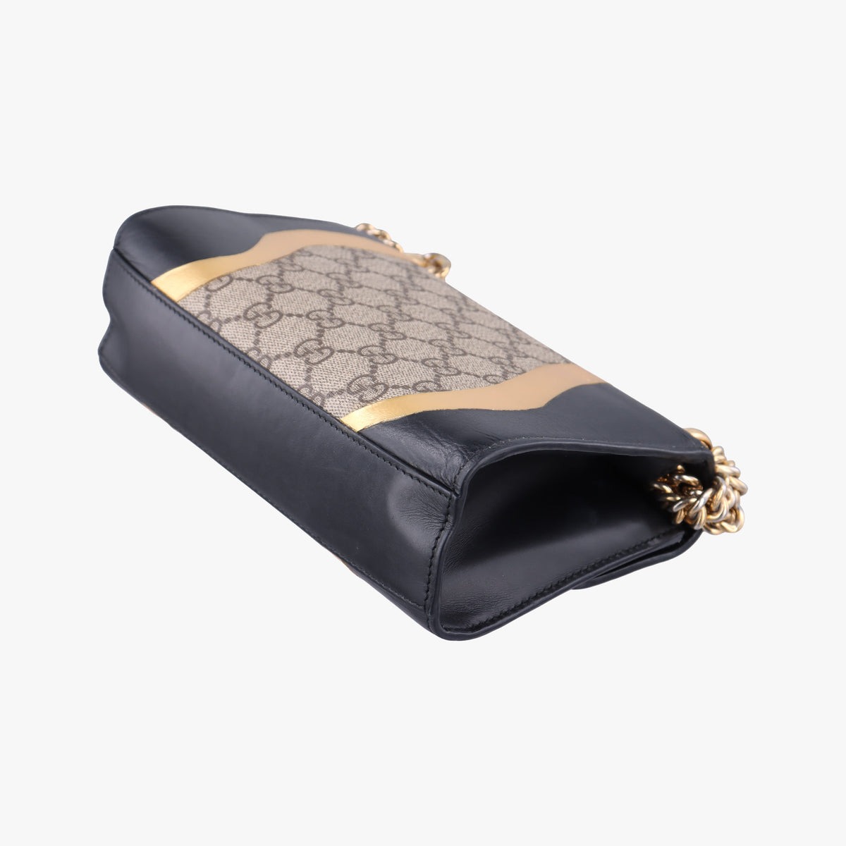 Pre-owned Gucci Padlock beige×Black PVC coated canvas×Leather 432182 shoulderbag | stylenewstar