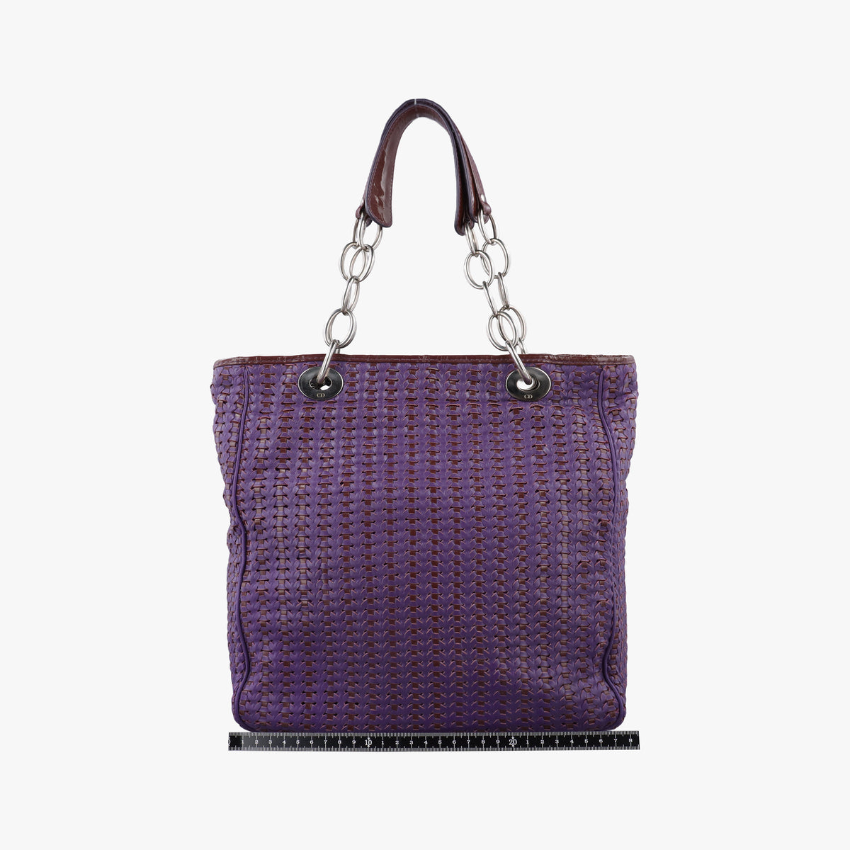 Pre-owned Christian Dior Soft Lady Dior tote Purple lambskin  handbag | stylenewstar