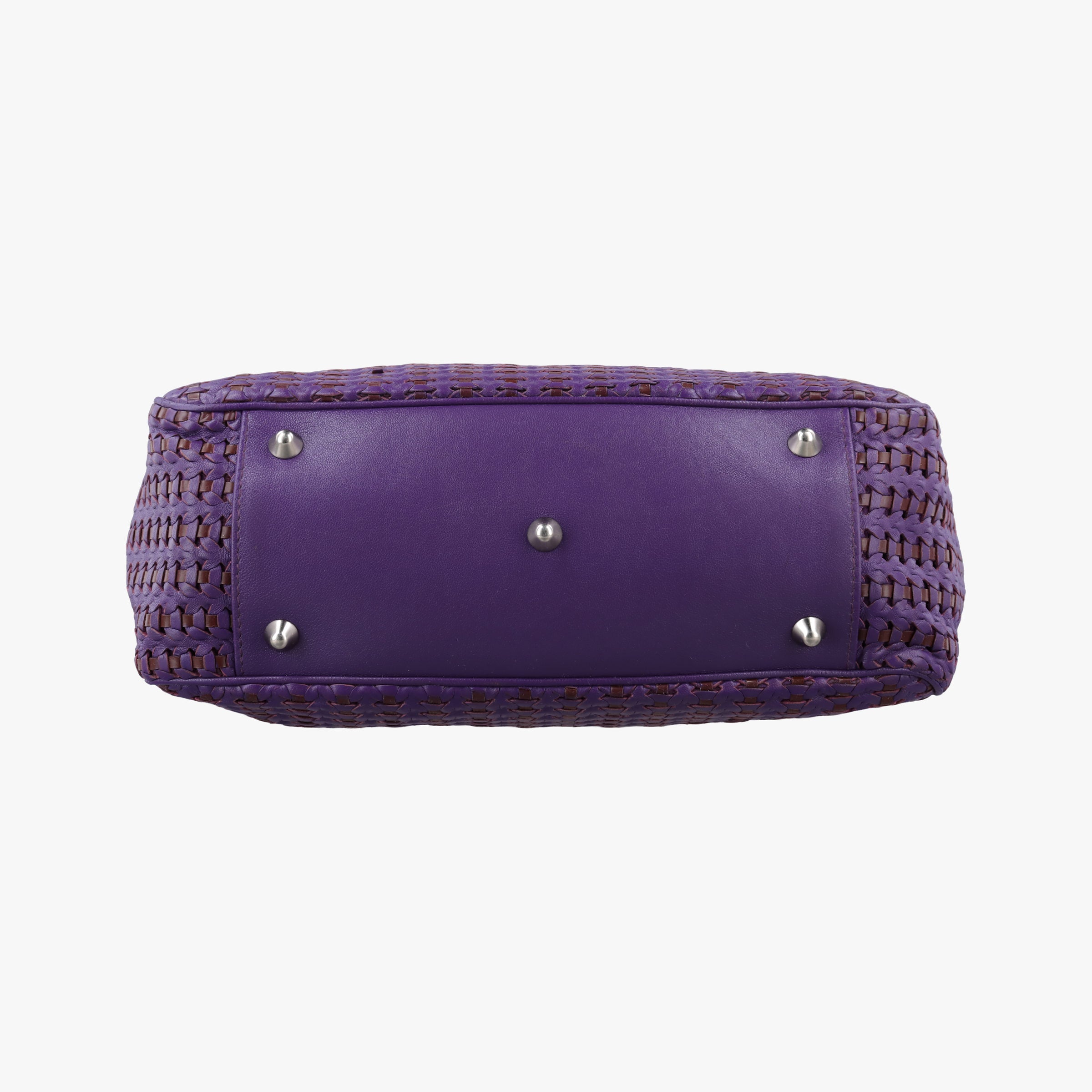 Pre-owned Christian Dior Soft Lady Dior tote Purple lambskin  handbag | stylenewstar