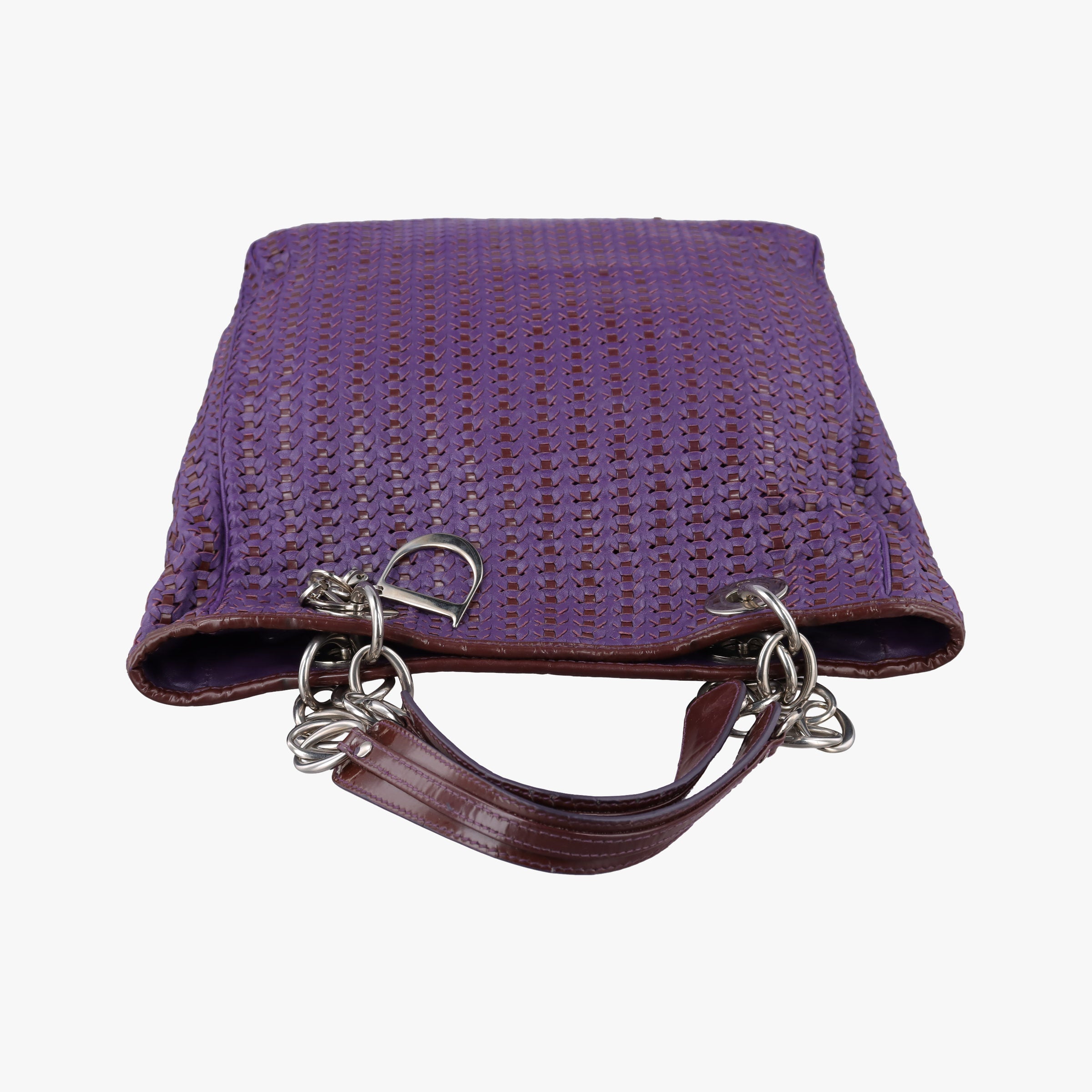 Pre-owned Christian Dior Soft Lady Dior tote Purple lambskin  handbag | stylenewstar