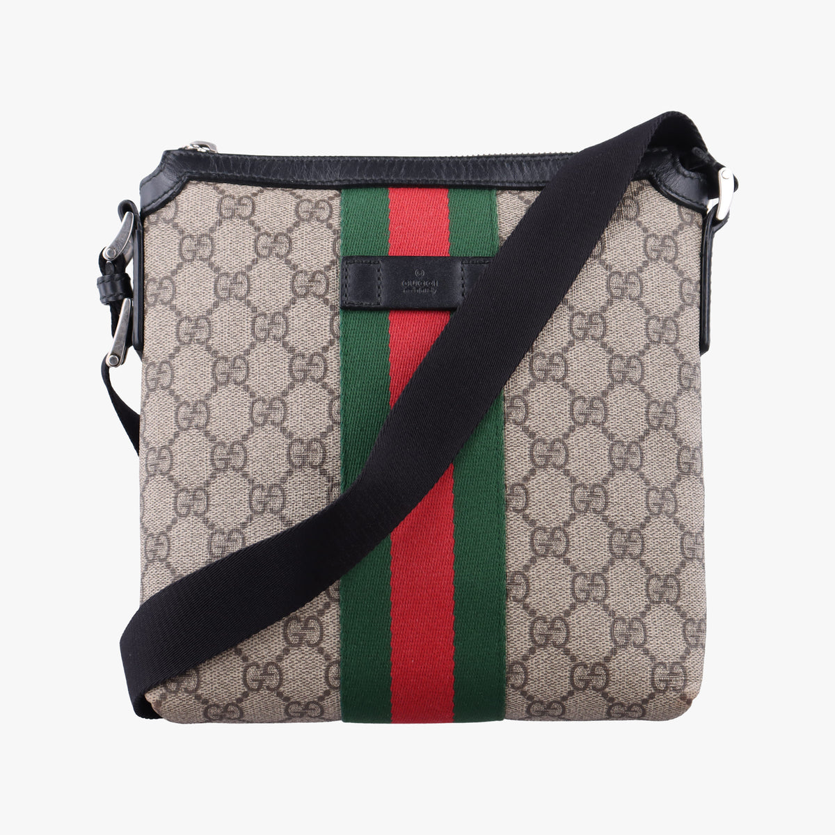 Pre-owned Gucci Web GG Supreme Messenger Beige×Multicolour PVC coated canvas 471454 shoulderbag | stylenewstar