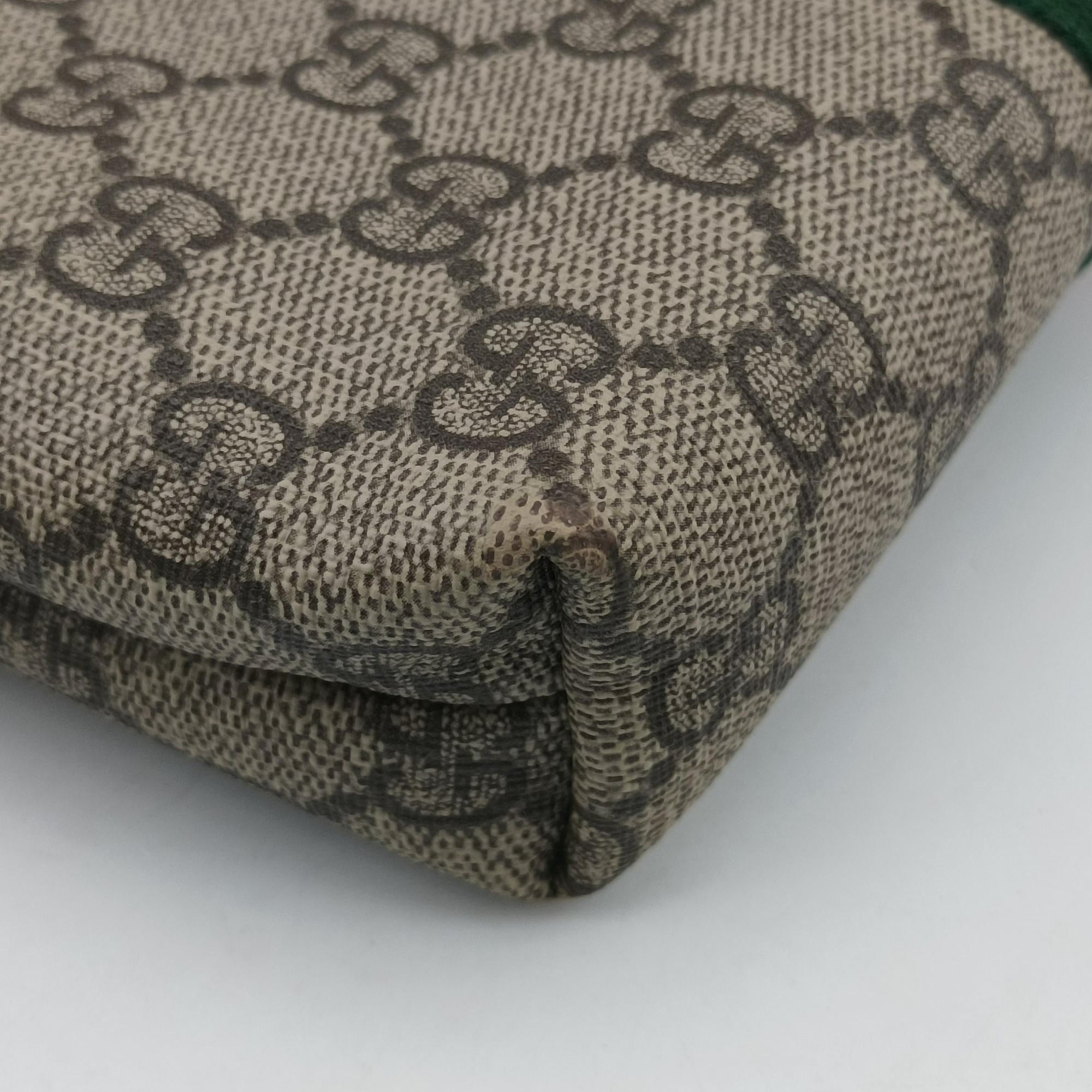 Pre-owned Gucci Web GG Supreme Messenger Beige×Multicolour PVC coated canvas 471454 shoulderbag | stylenewstar