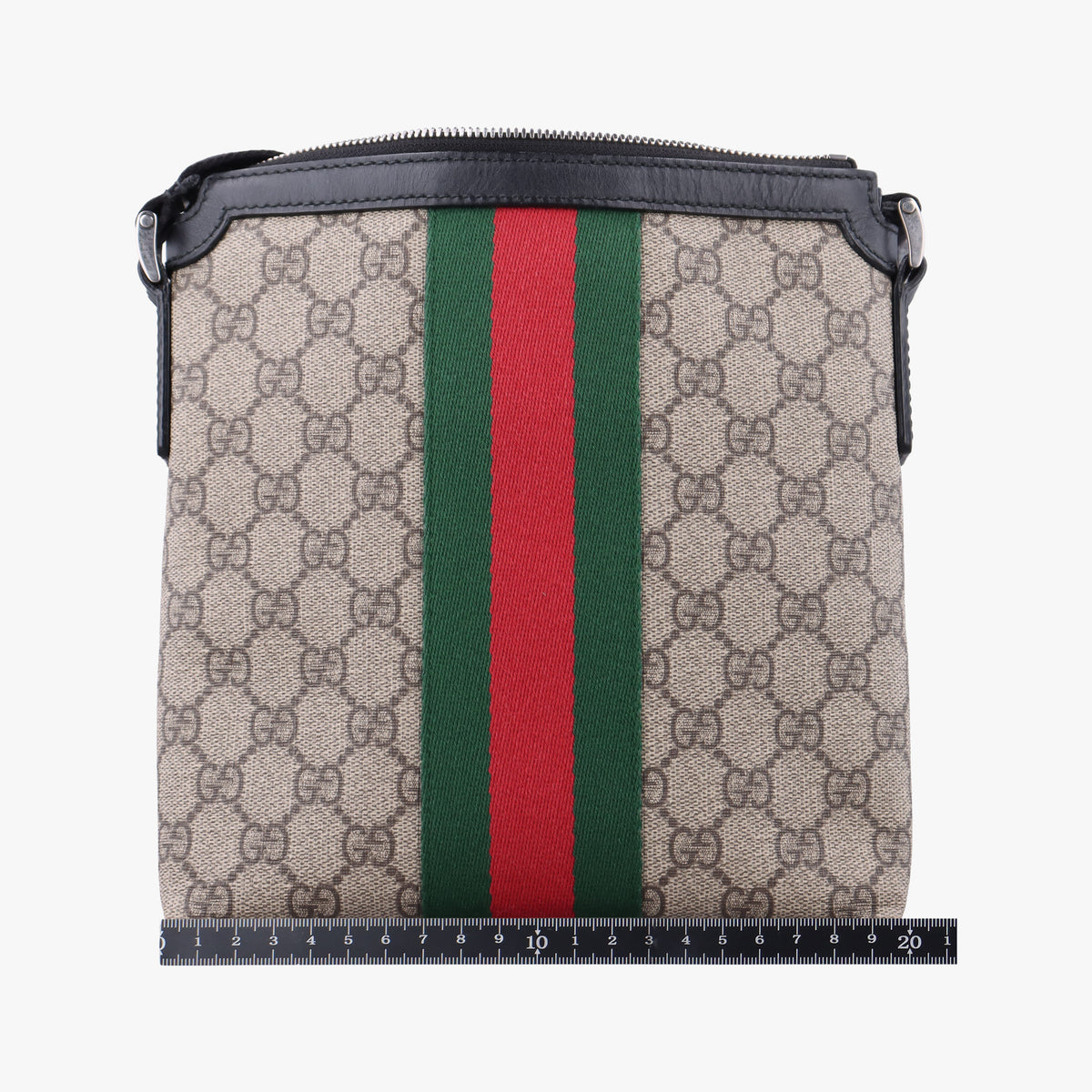 Pre-owned Gucci Web GG Supreme Messenger Beige×Multicolour PVC coated canvas 471454 shoulderbag | stylenewstar