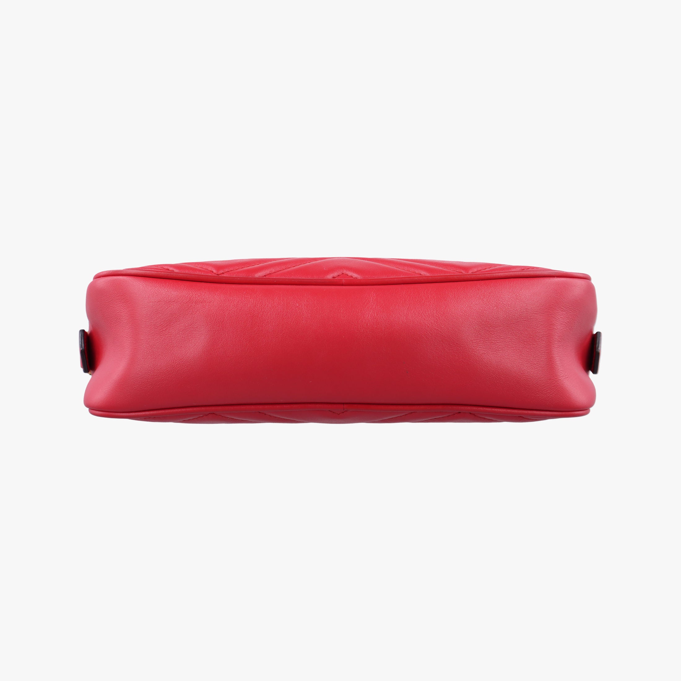 Pre-owned Gucci GG Marmont Red Leather 447632 shoulderbag | stylenewstar