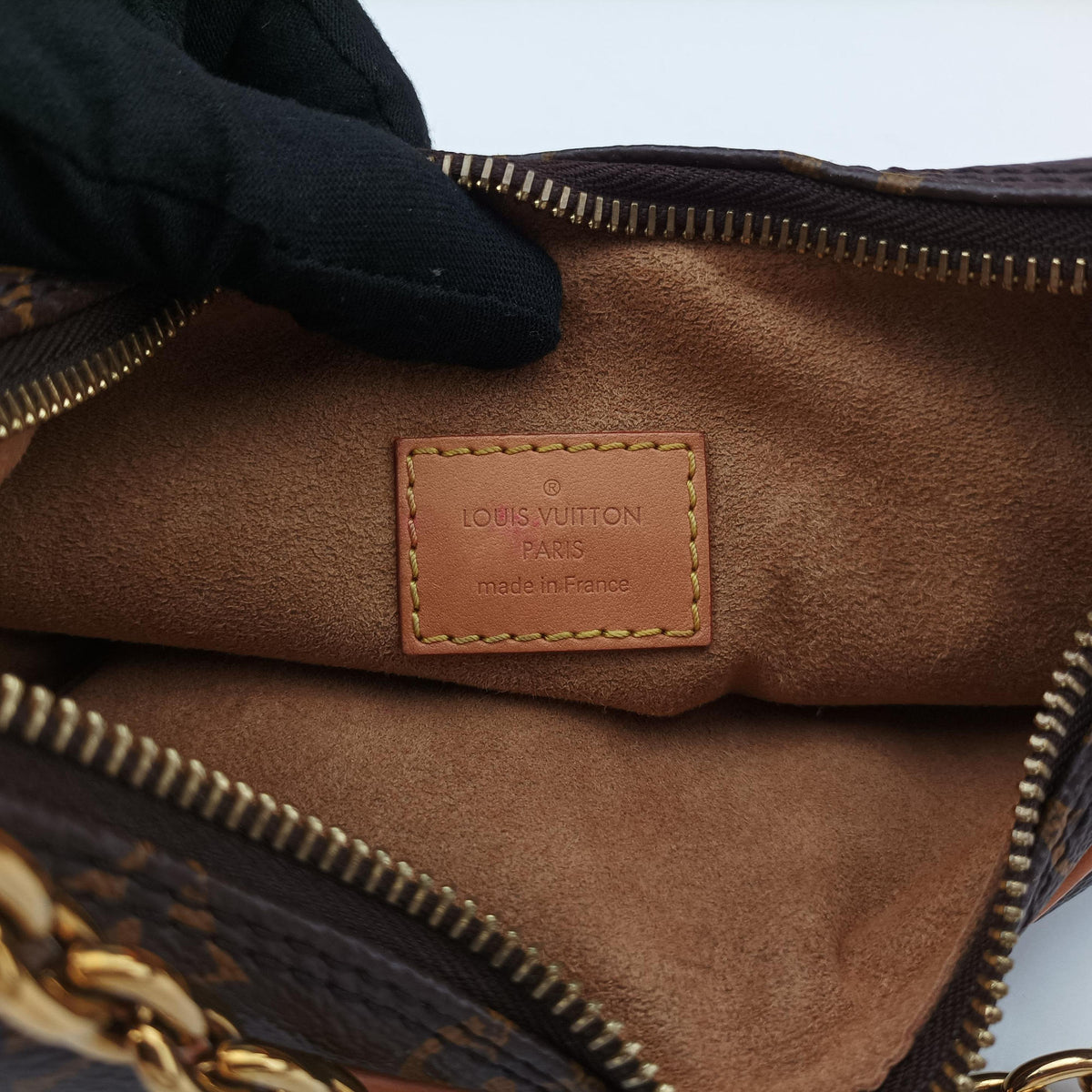 Pre-owned Louis Vuitton loop Brown PVC coated canvas M81098 shoulderbag | stylenewstar