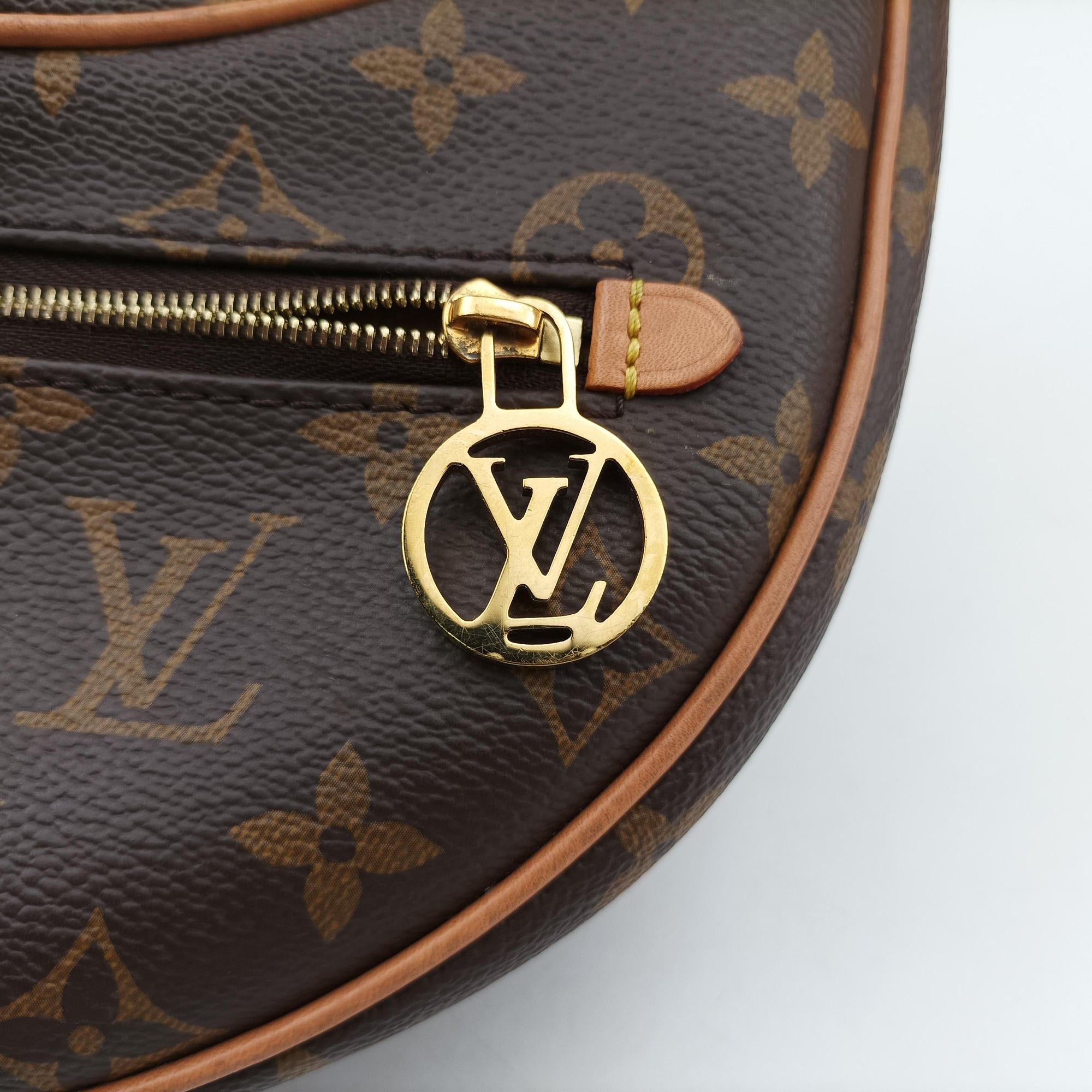 Pre-owned Louis Vuitton loop Brown PVC coated canvas M81098 shoulderbag | stylenewstar