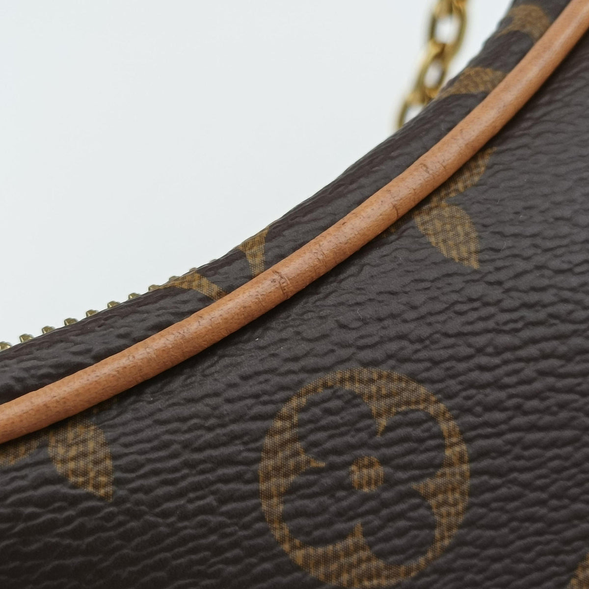 Pre-owned Louis Vuitton loop Brown PVC coated canvas M81098 shoulderbag | stylenewstar