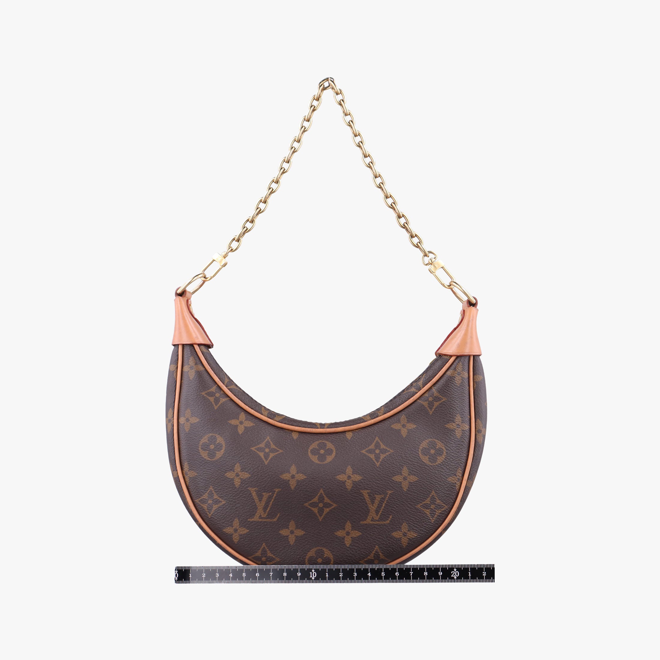 Pre-owned Louis Vuitton loop Brown PVC coated canvas M81098 shoulderbag | stylenewstar