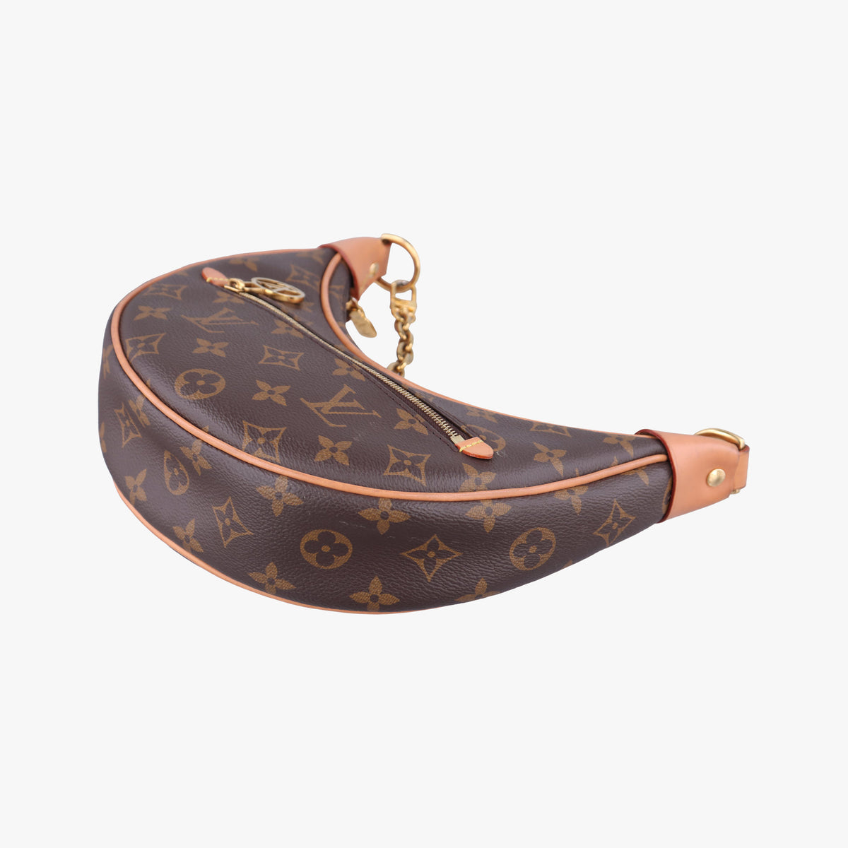 Pre-owned Louis Vuitton loop Brown PVC coated canvas M81098 shoulderbag | stylenewstar