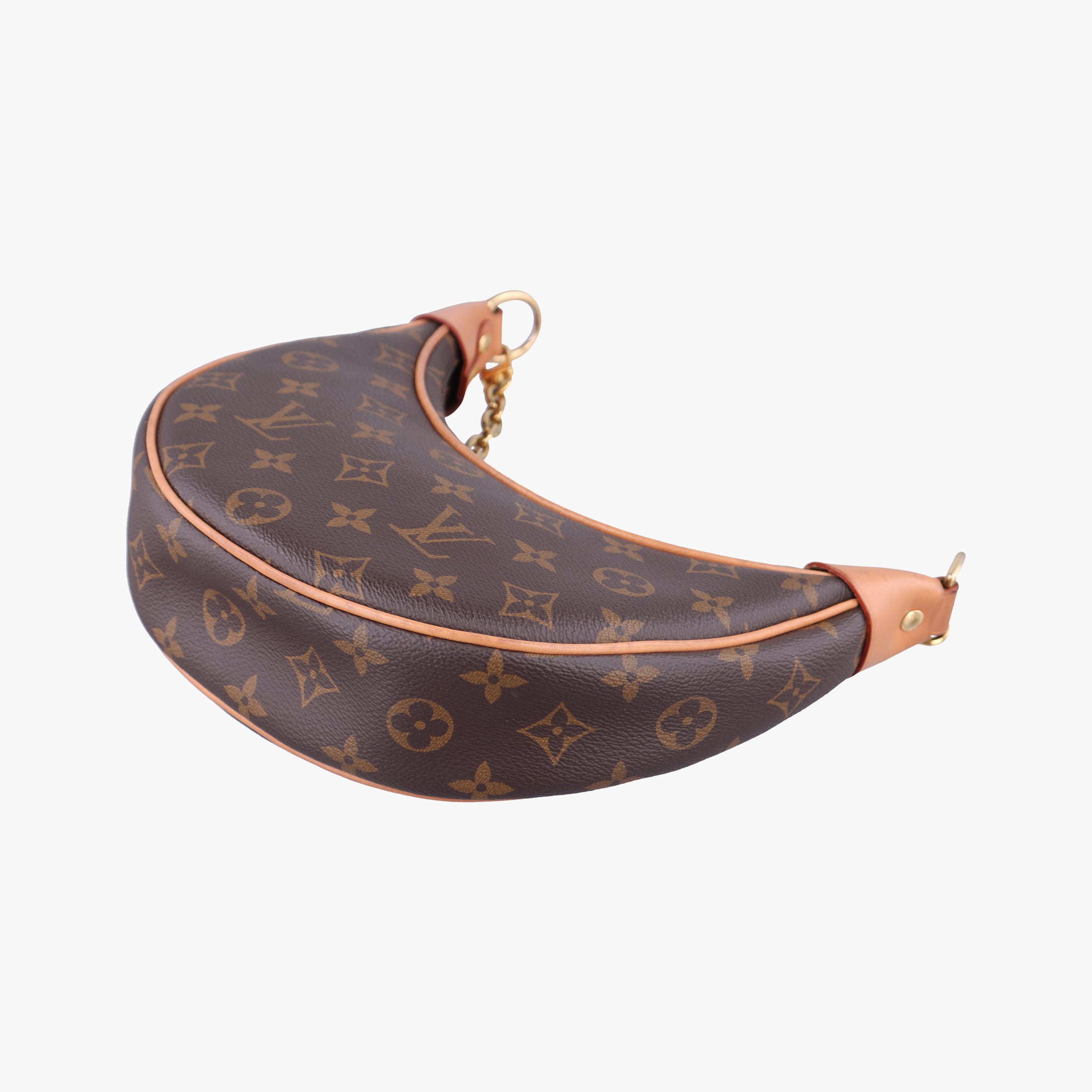 Pre-owned Louis Vuitton loop Brown PVC coated canvas M81098 shoulderbag | stylenewstar